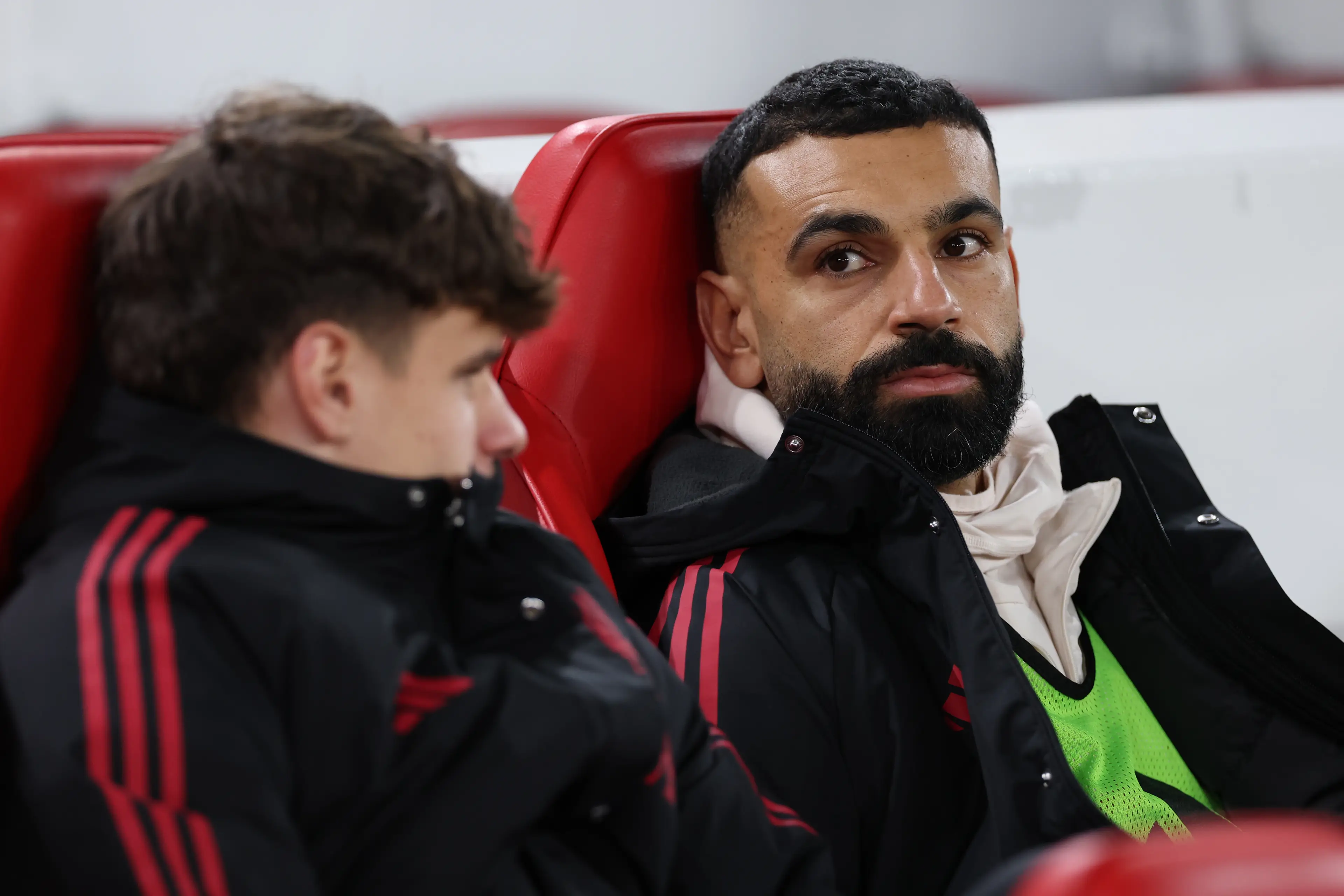 Mohamed Salah was benched at Elland Road (Image: Getty)
