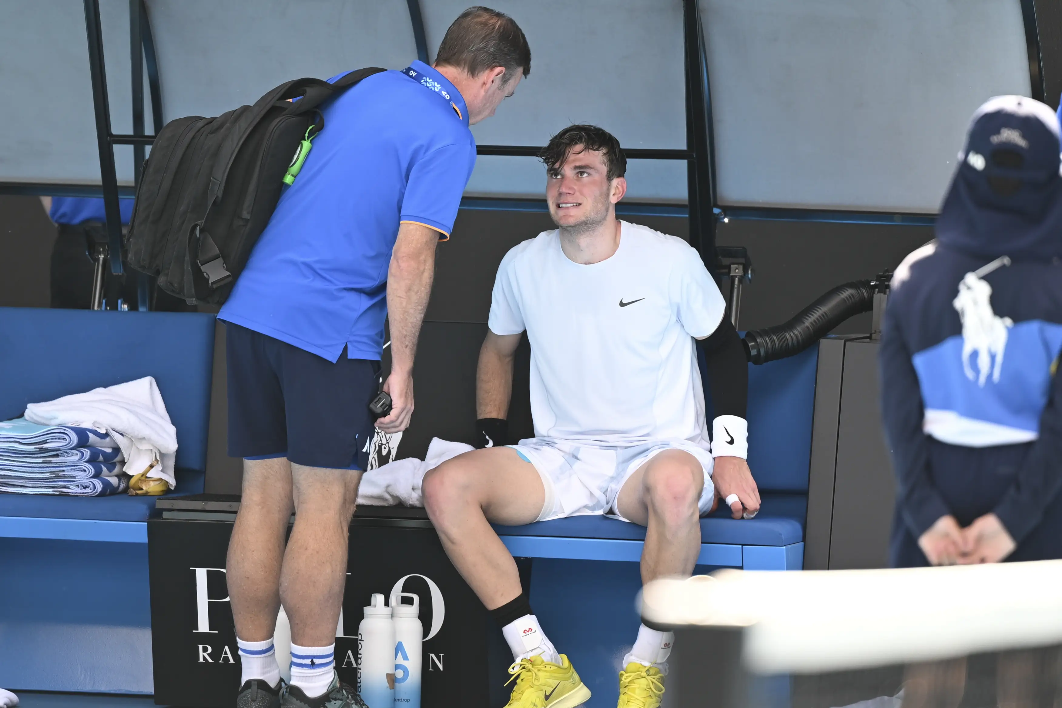 Jack Draper was forced to retire against Carlos Alcaraz due to injury. Image: Getty