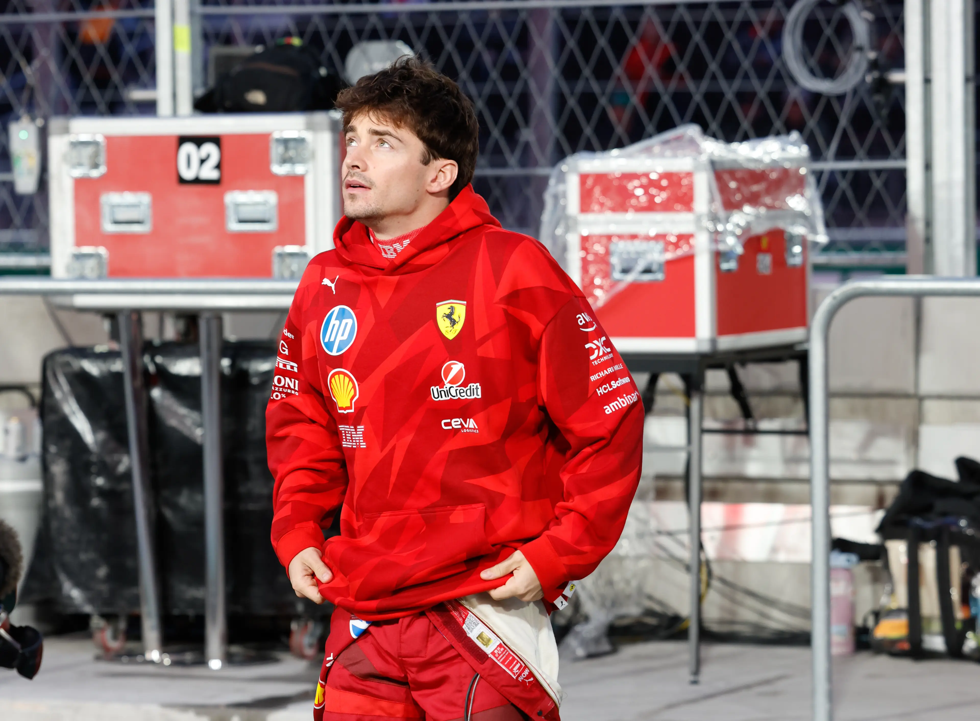 Charles Leclerc made his feelings clear on the radio after Ferrari's qualifying session. Image: Getty 
