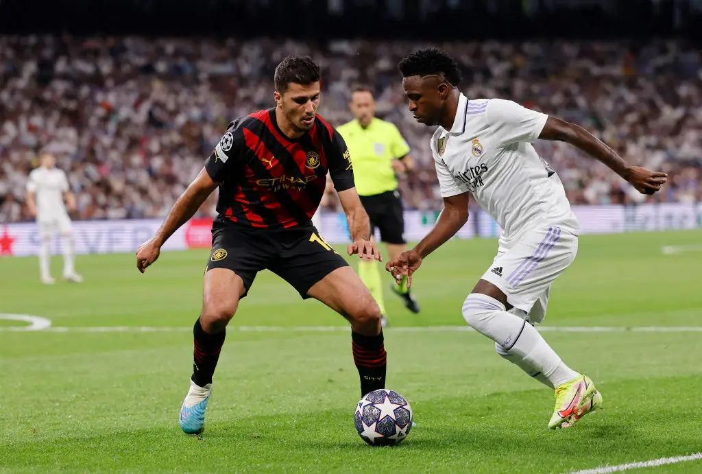 Rodri (left) and Vini Jr (right) are among the favourite's for the Ballon d'Or (Credit:Getty)