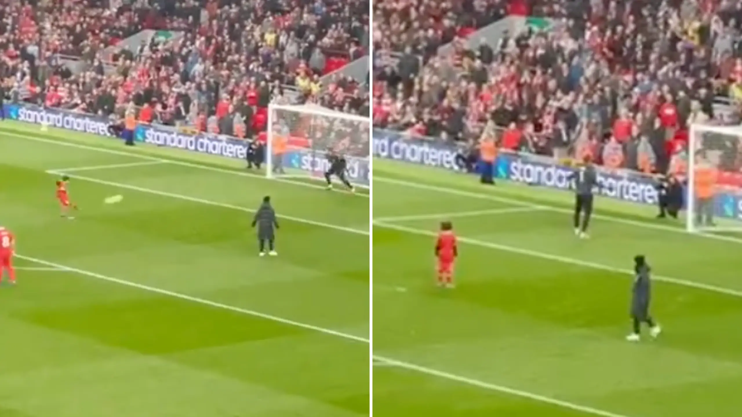 Liverpool legend David James booed by Anfield crowd for saving 11-year-old's penalty twice at half-time in Chelsea clash