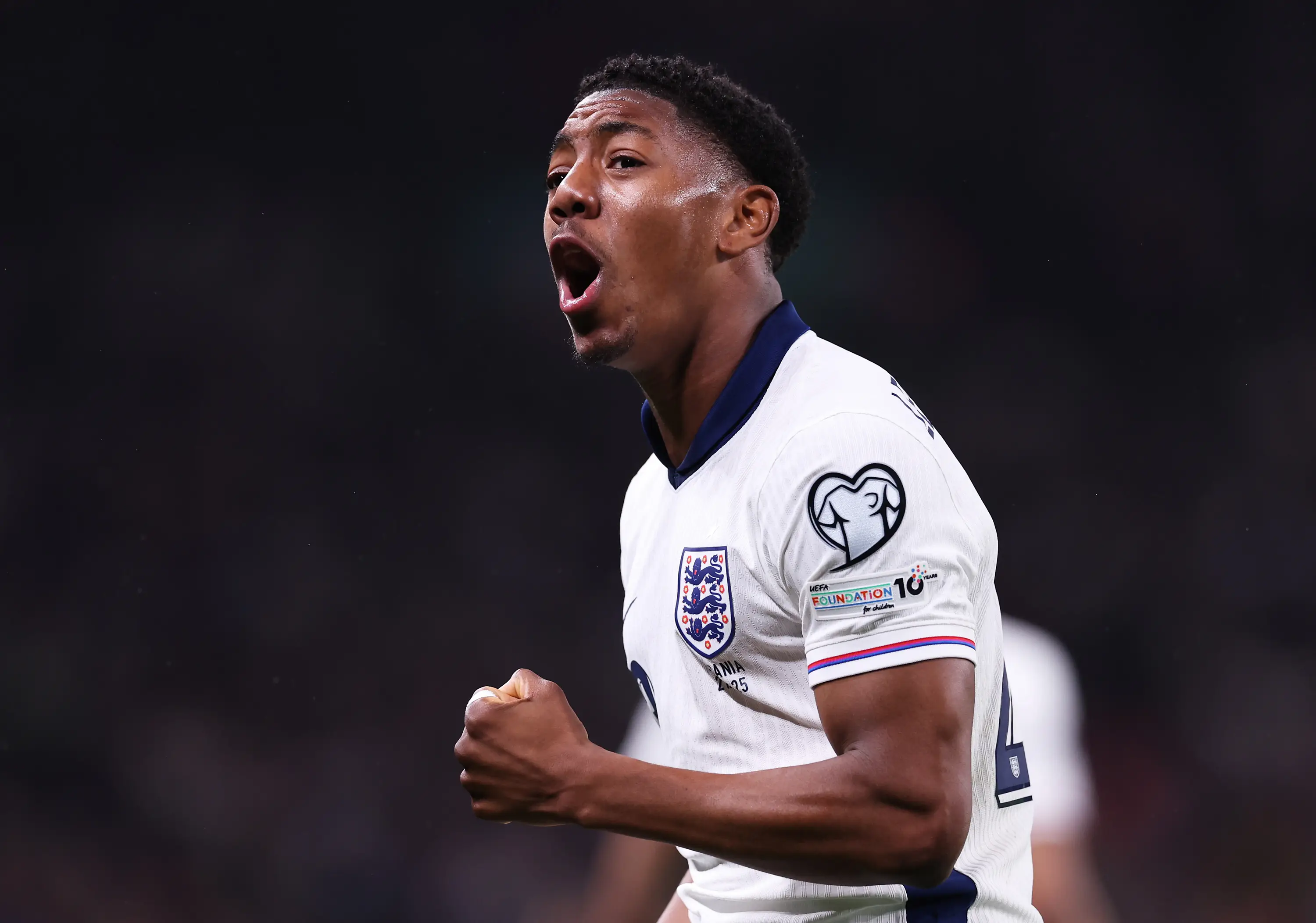 Myles Lewis-Skelly scored on his England debut (Image: Getty)