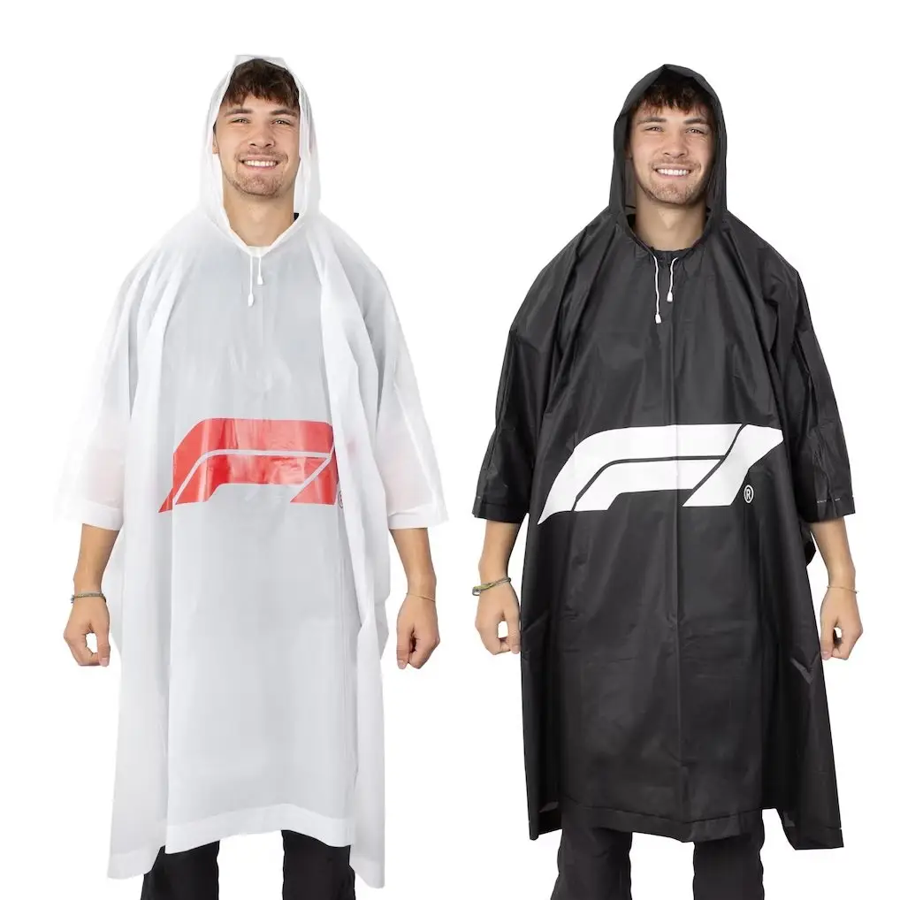 Buy the F1 poncho online so you don't get overcharged on site