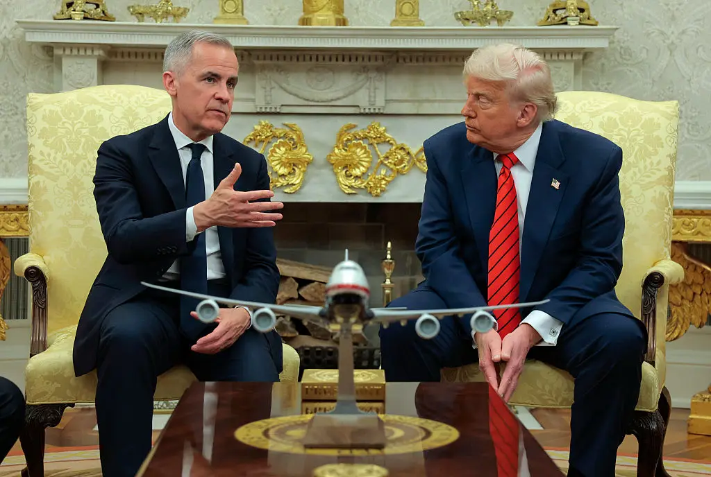 Mark Carney and Donald Trump (Credit:Getty)