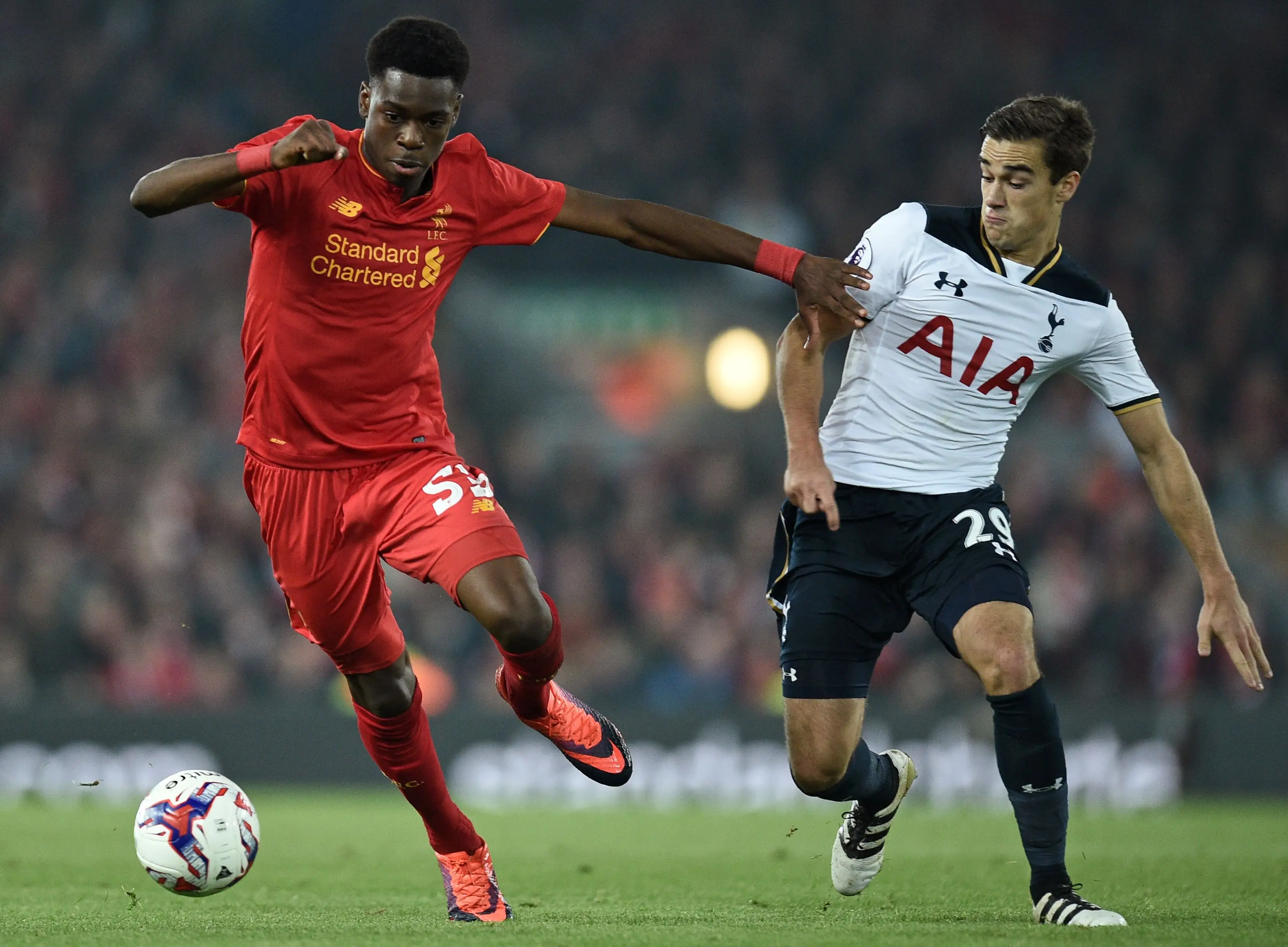 Ovie Ejaria made his Liverpool debut back in 2016. Image: Getty