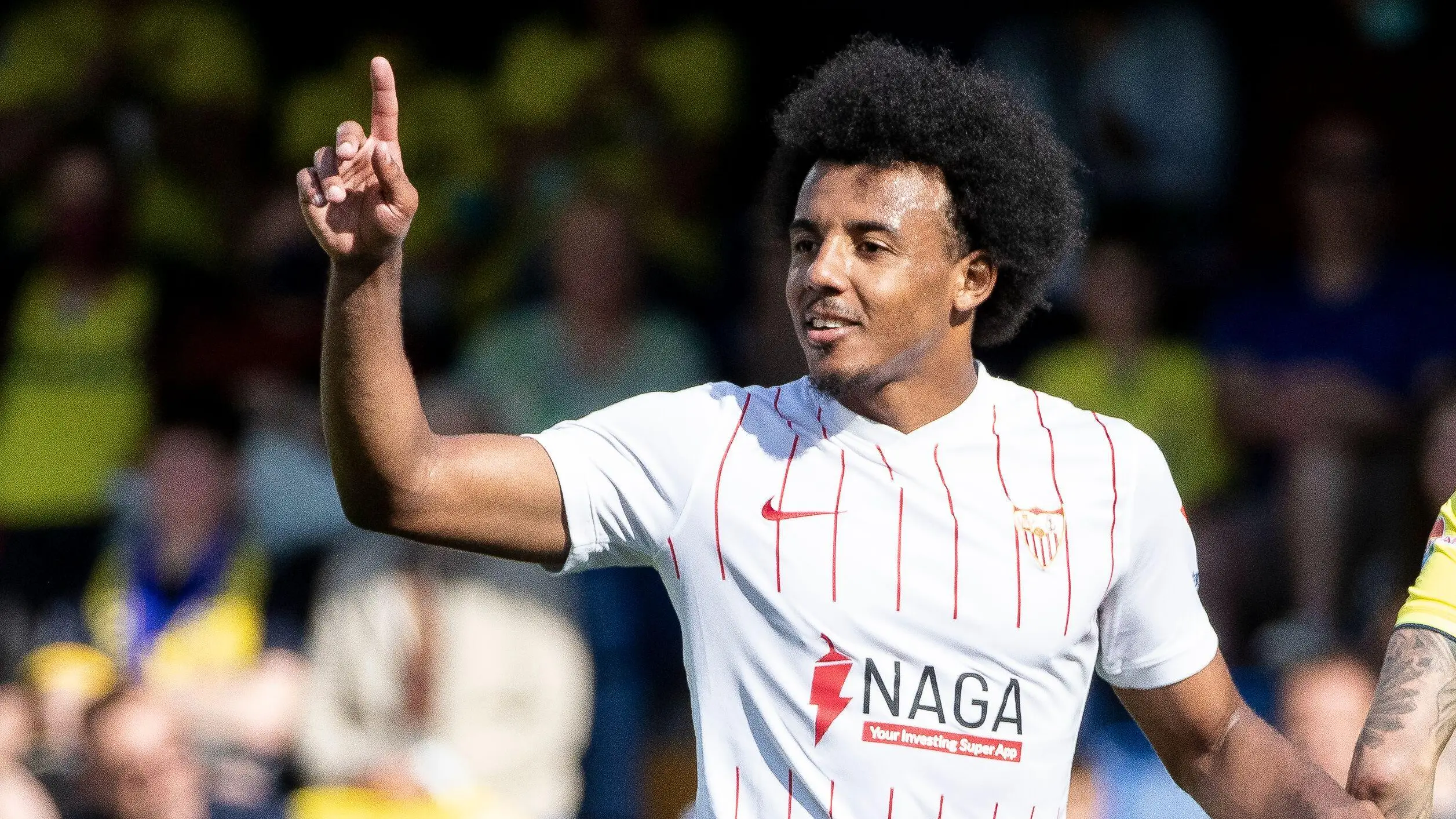 Jules Olivier Kounde of Sevilla FC during La Liga match between Villarreal CF vs Sevilla FC. (Alamy)