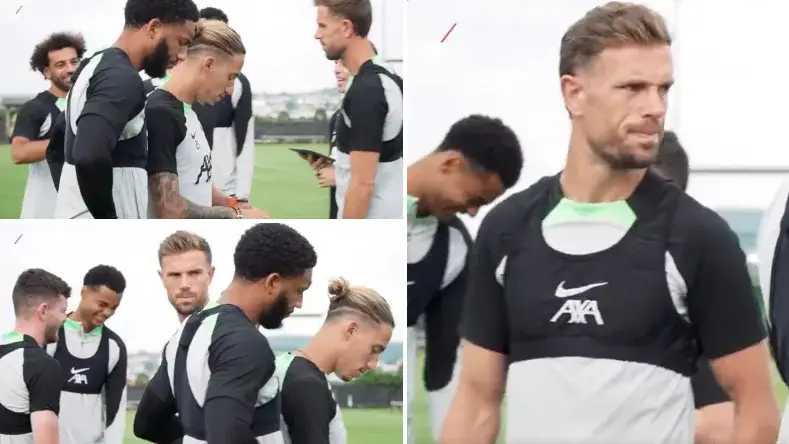Liverpool fans notice the same thing about Jordan Henderson in training