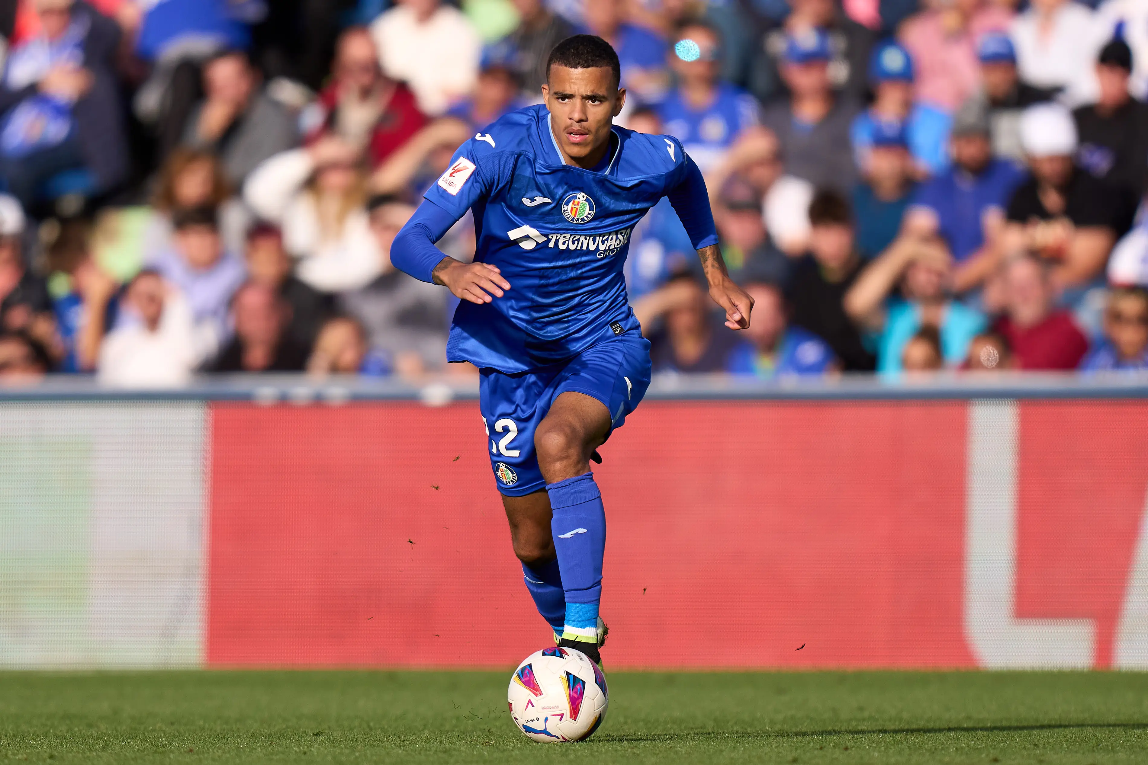 Manchester United's Mason Greenwood is currently on loan at Getafe in Spain. (