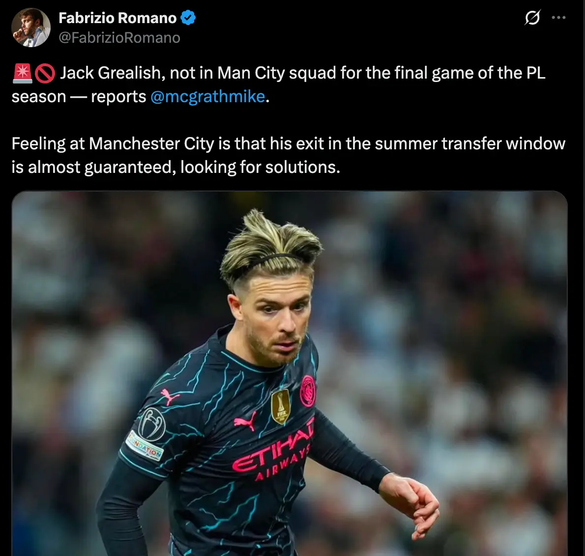 Image: Twitter/@FabrizioRomano