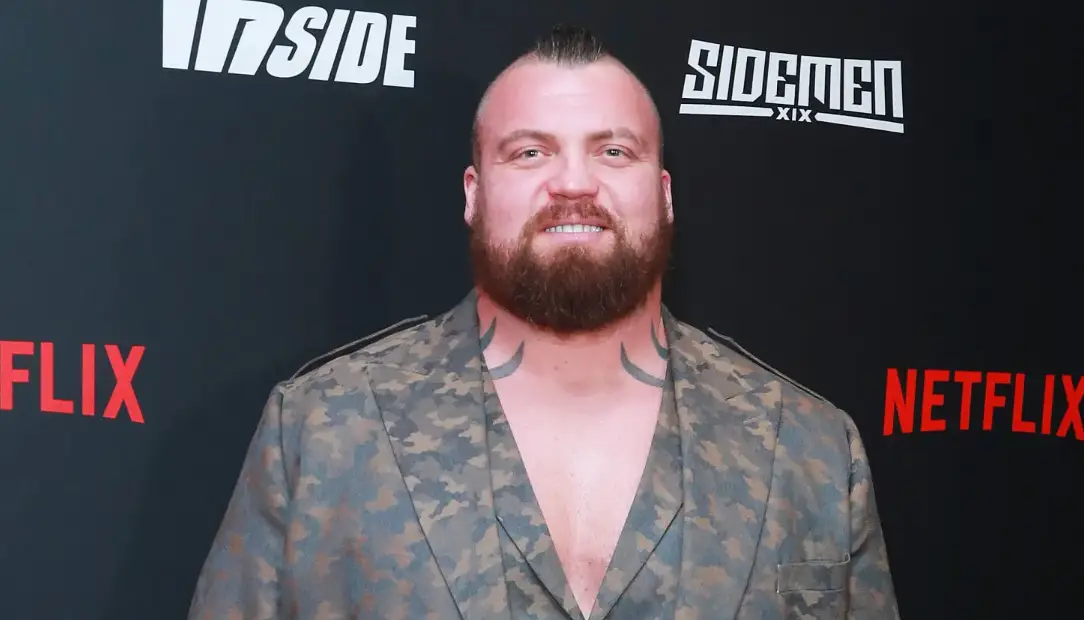 Eddie Hall is expected to weigh nearly 60kg more than Fury on fight night. (Image: Grant Buchanan/Dave Benett/WireImage)