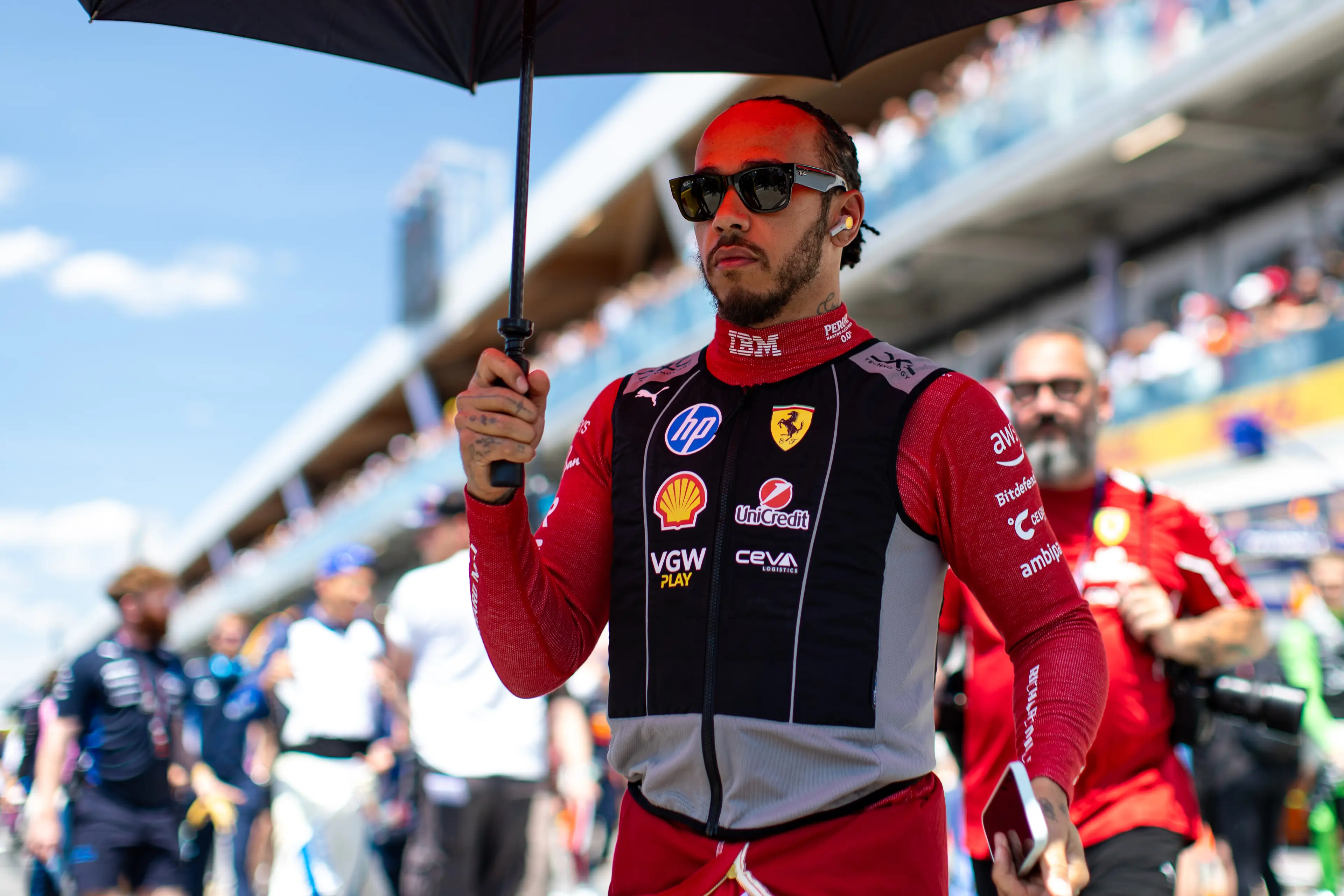 Lewis Hamilton endured another tough race. Image: Getty