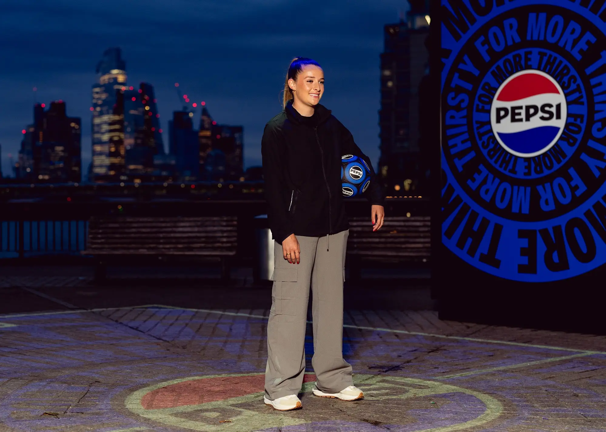 Toone is promoting Pepsi MAX’s ‘Where There’s a Ball, There’s a Way’ campaign (Pepsi)