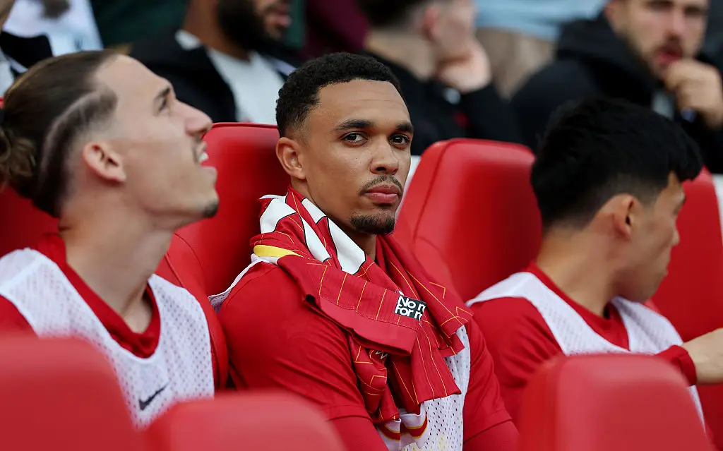 Trent Alexander-Arnold's last match for Liverpool will be the Premier League clash with Crystal Palace at Anfield. (Image: Getty)