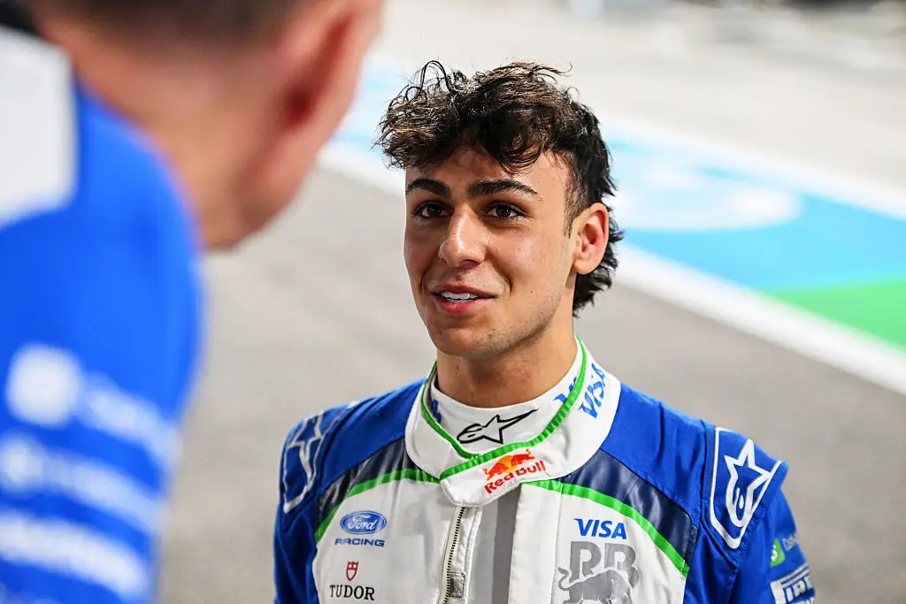 Lindblad now holds the record for the most laps completed in Bahrain testing. (Image: Rudy Carezzevoli/Getty Images)