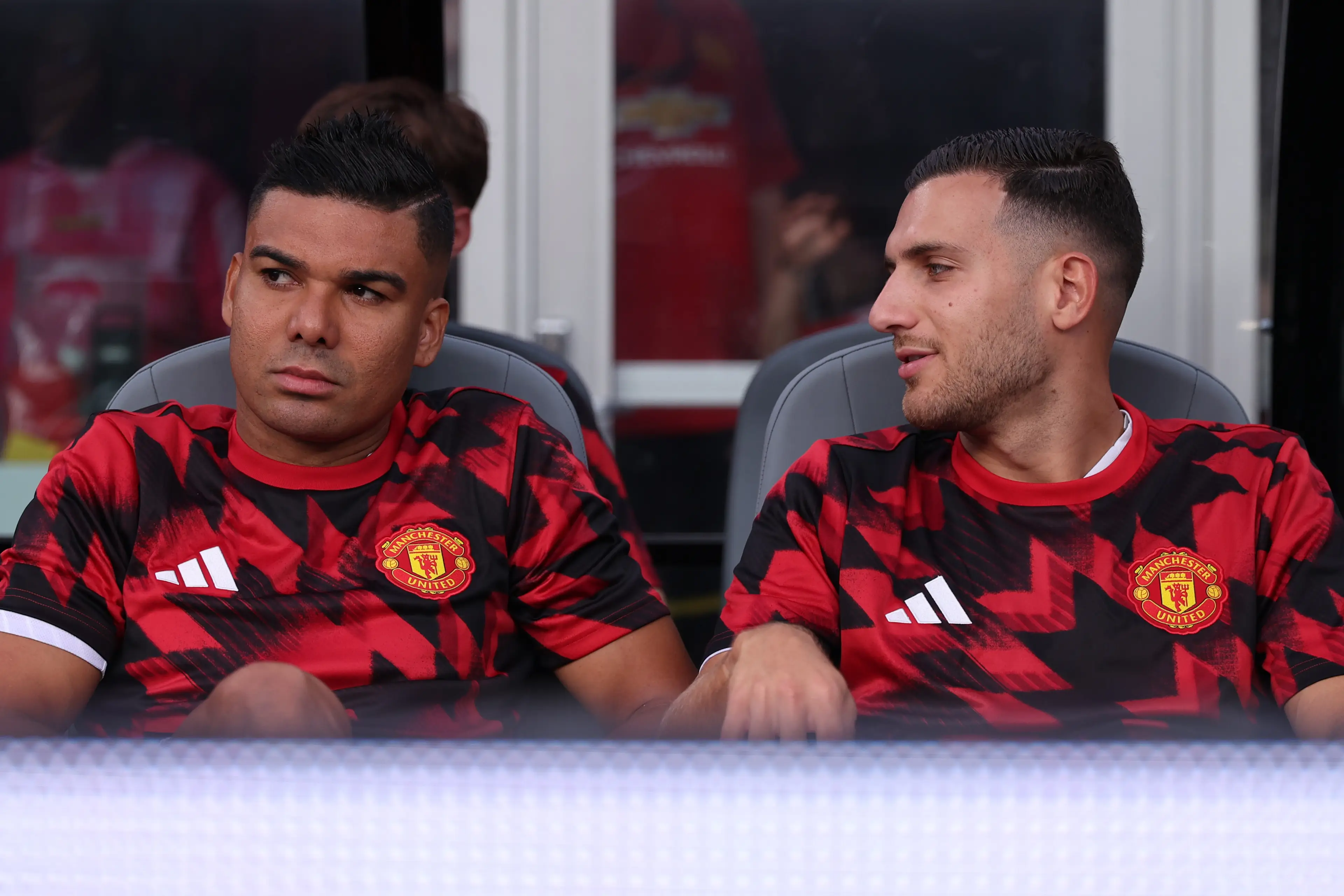 Diogo Dalot and Casemiro for Manchester United (credit: getty)