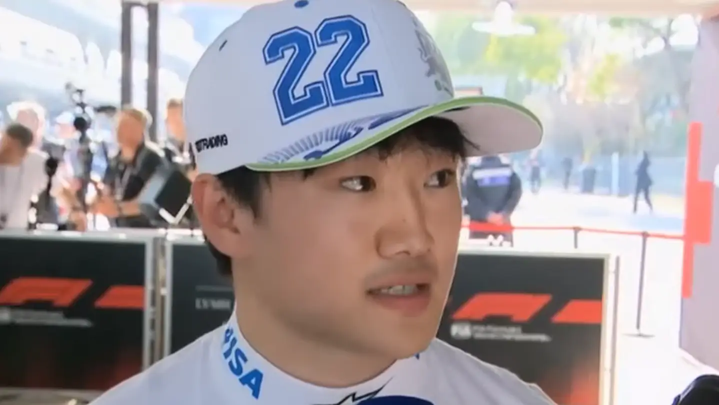 Yuki Tsunoda pulled away by PR manager after giving shocking answer when asked about replacing Liam Lawson at Red Bull