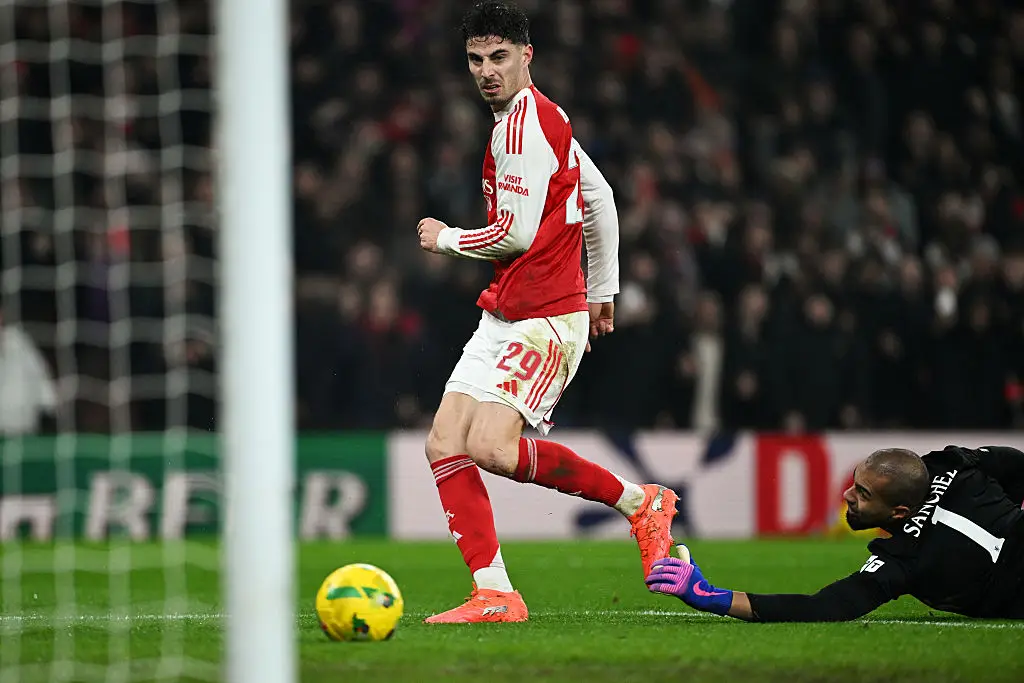 Kai Havertz's goal ensured Arsenal reached the Carabao Cup final (Credit:Getty)