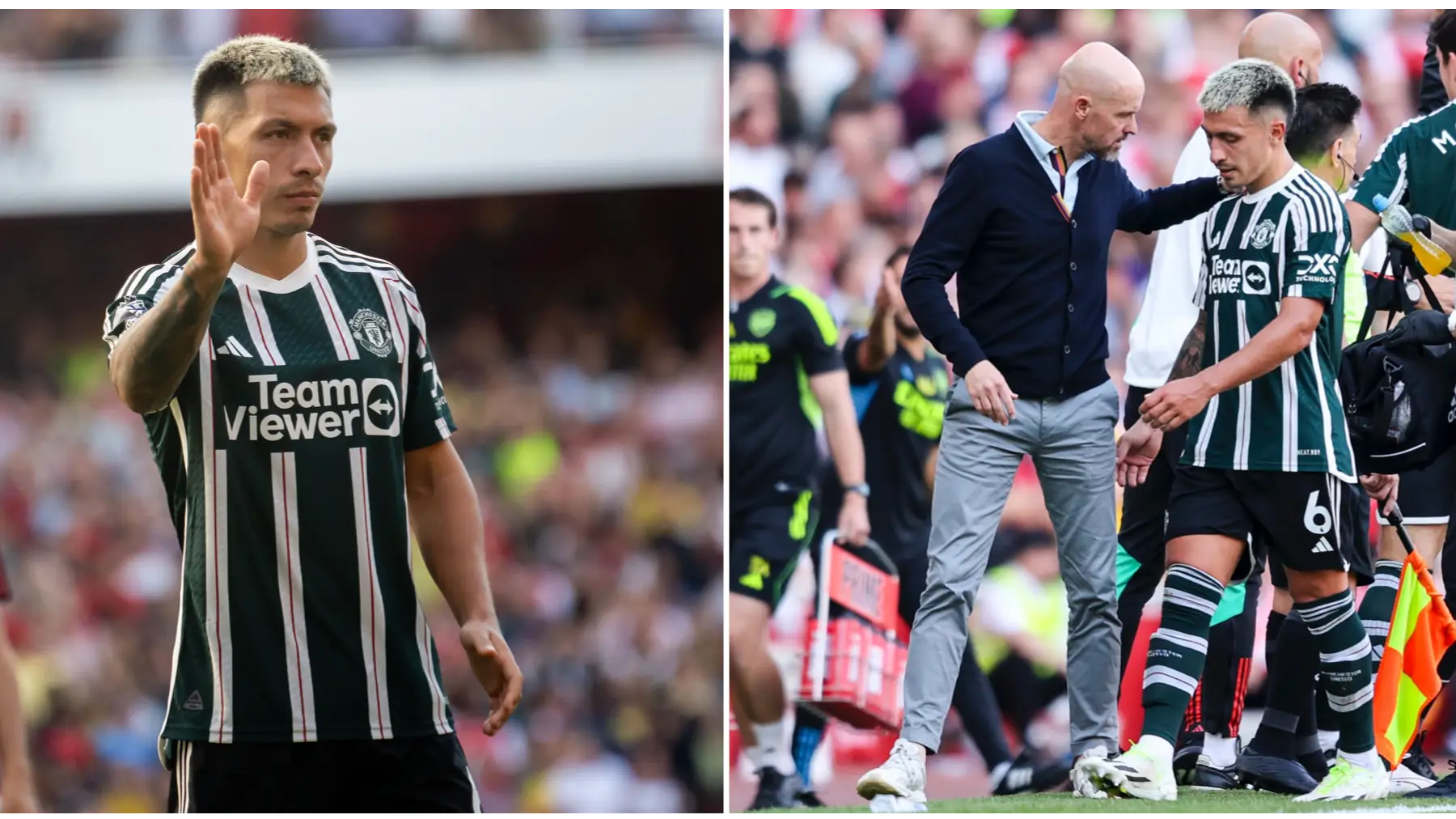 Reason behind Lisandro Martinez’s substitution during Man United vs Arsenal revealed