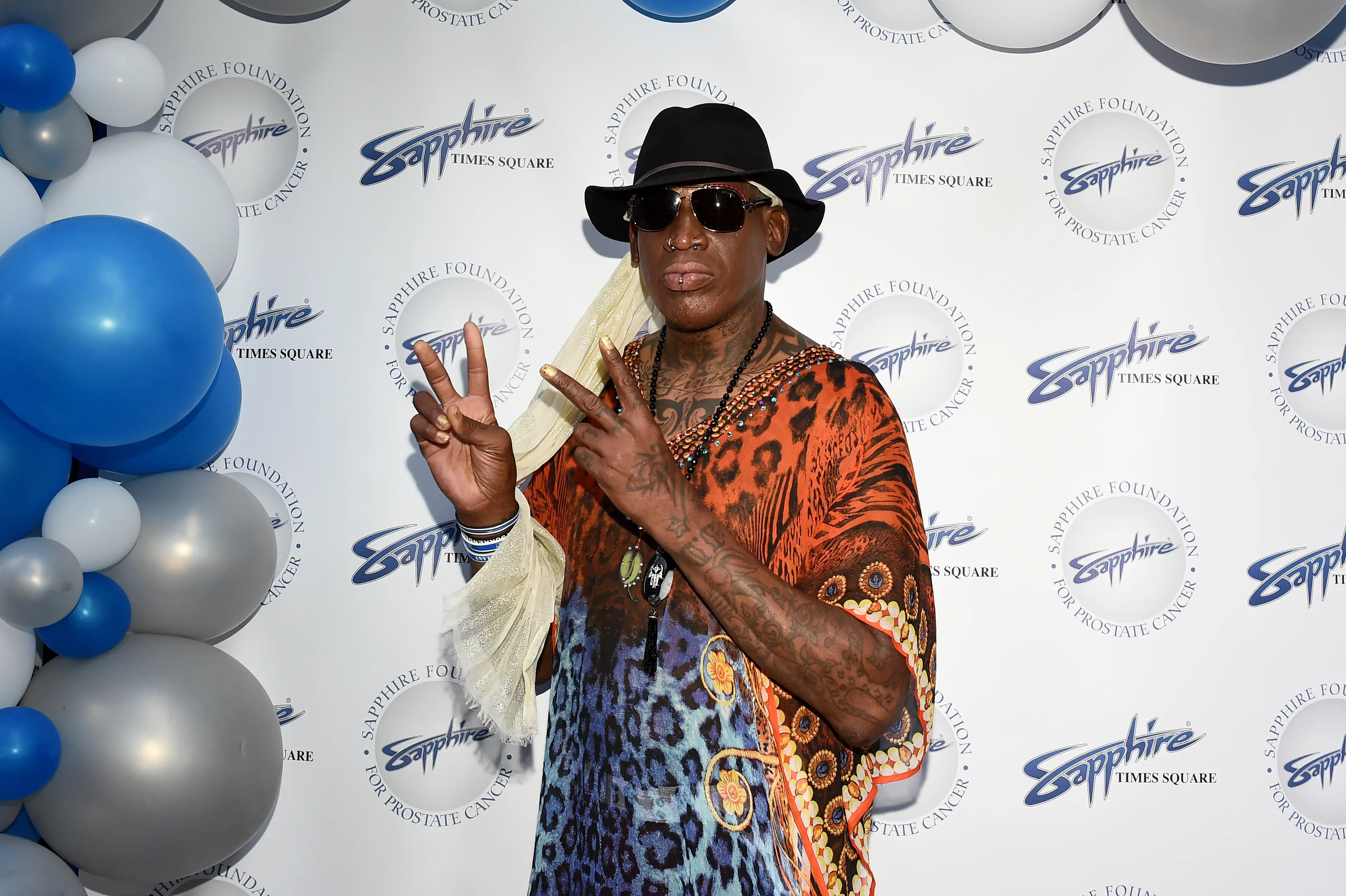 Former NBA star Dennis Rodman / Photo by Ilya S. Savenok/Getty Images for Sapphire Gentlemen's Club