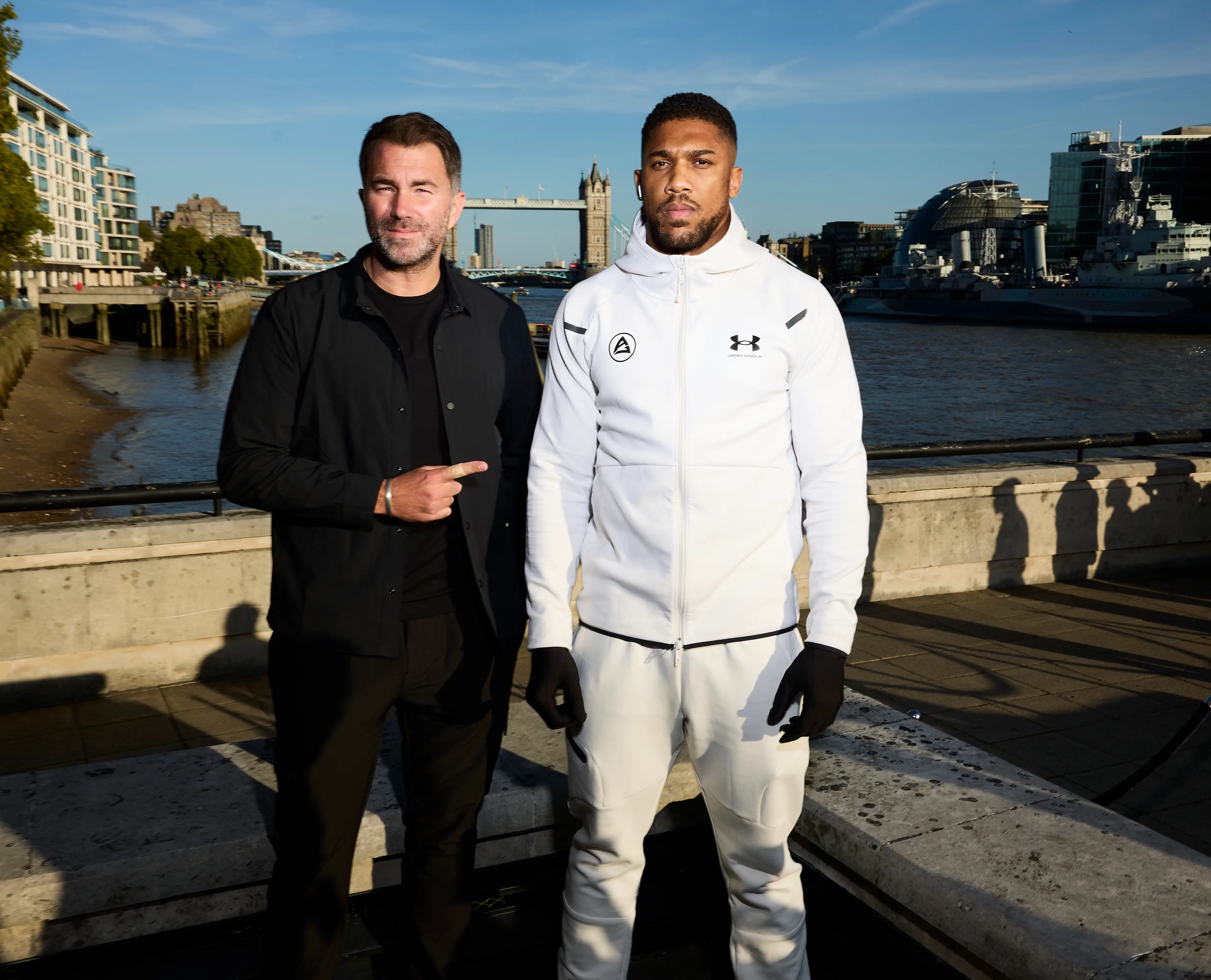 Eddie Hearn sees the Jake Paul fight as an opportunity to boost Anthony Joshua's profile in the United States. Image: Getty 