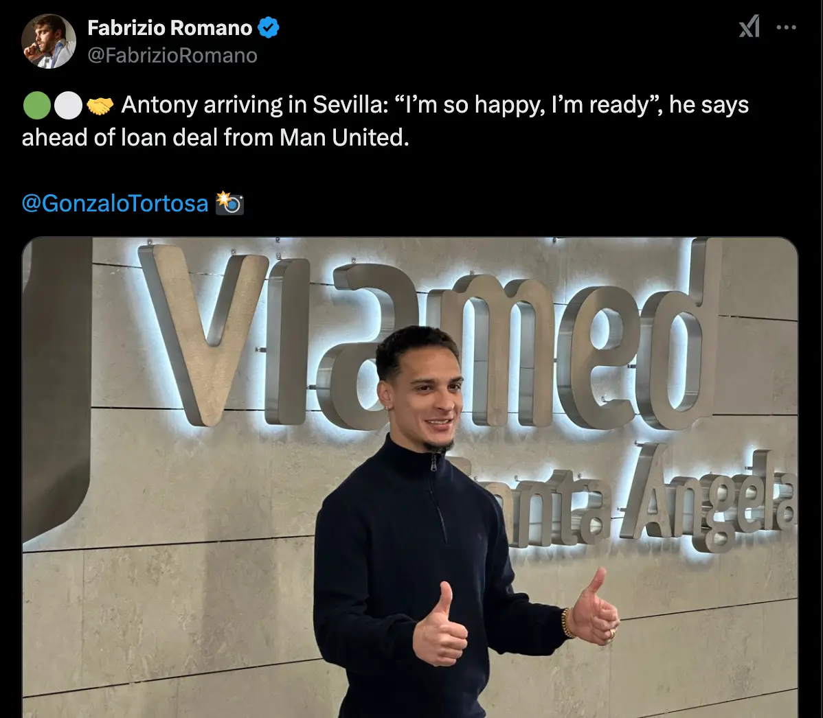 Image: Twitter/@FabrizioRomano