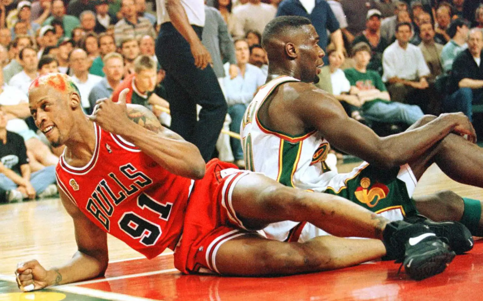 Rodman delivered the goods against Seattle. Image credit: Getty