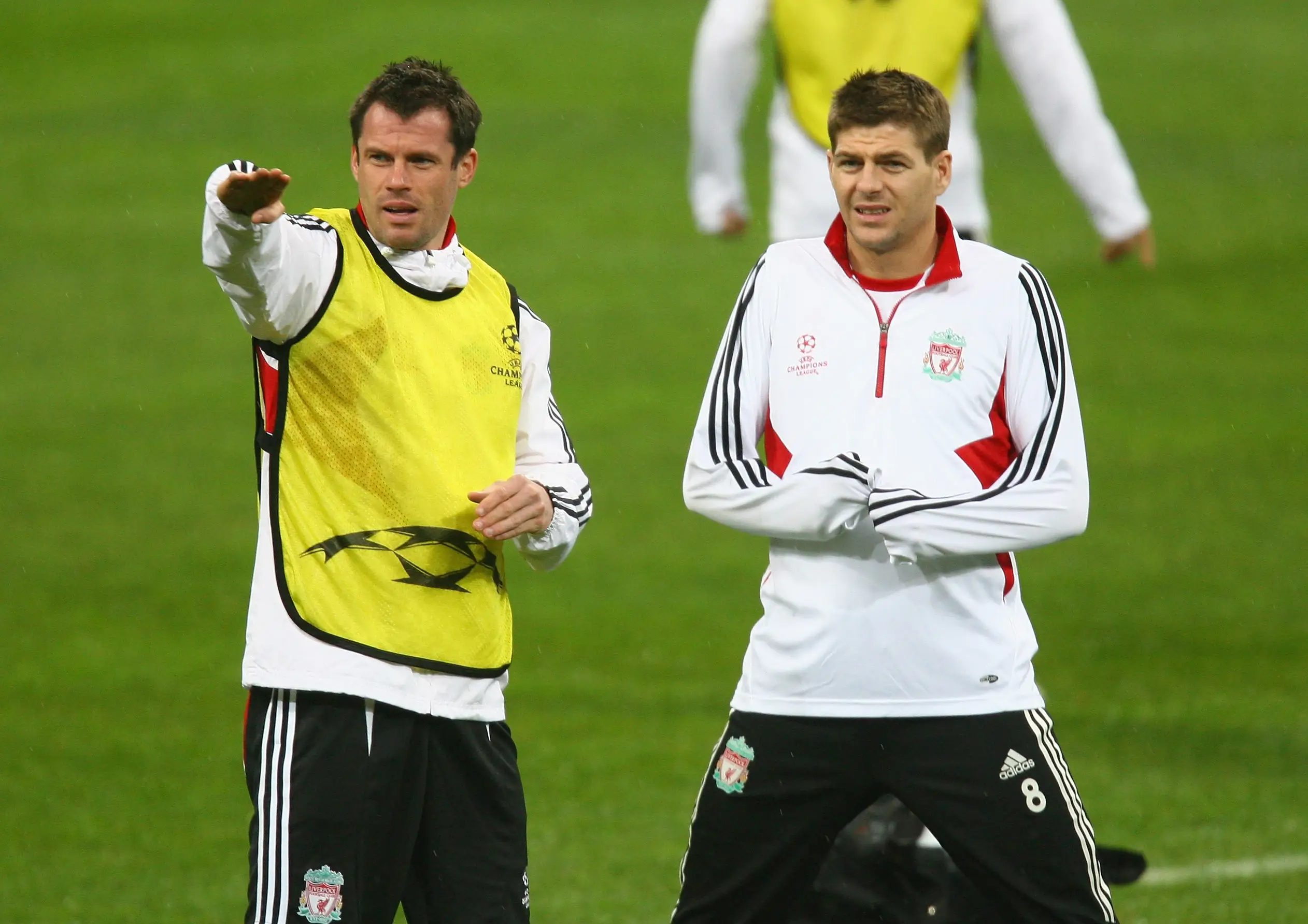 Jamie Carragher and Steven Gerrard both came through Liverpool's youth academy. Image: Getty 
