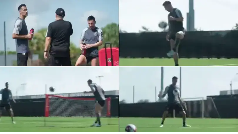 Lionel Messi and Sergio Busquets' Inter Miami training clip goes viral, the standard is insane
