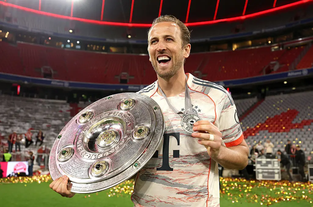 Harry Kane won the Bundesliga this season, scoring 26 goals in the competition. (Image: Getty)