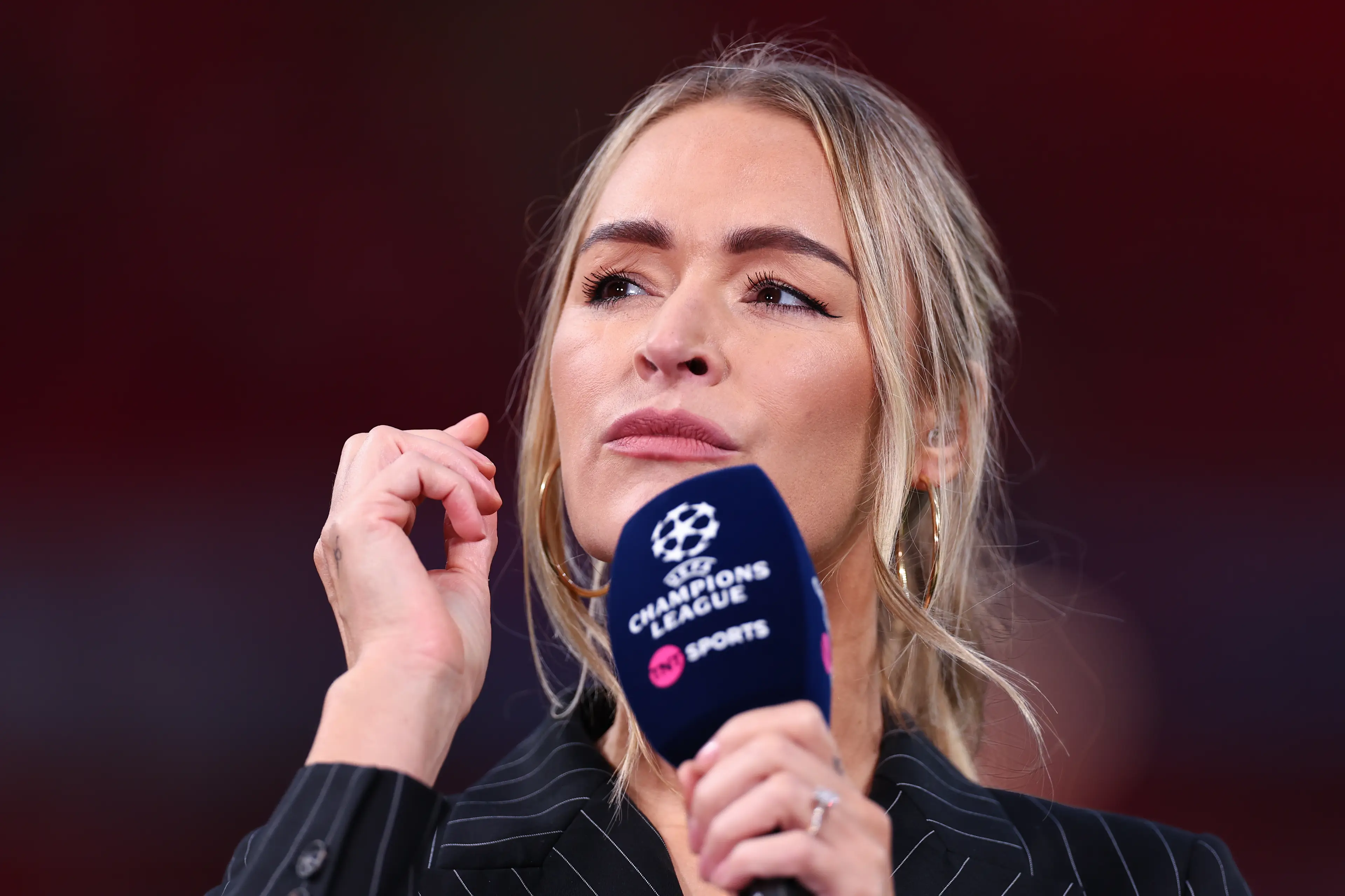 Laura Woods also presents TNT Sport’s coverage of the Champions League. Image credit: Getty