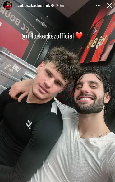 Milos Kerkez and Dominik Szoboszlai are Hungary teammates (Credit:Dominik Szoboszlai)