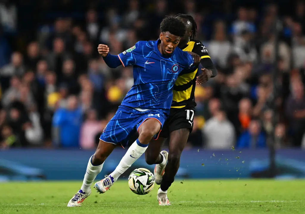 Josh Acheampong has played just once for Chelsea under Enzo Maresca (Image: Getty)