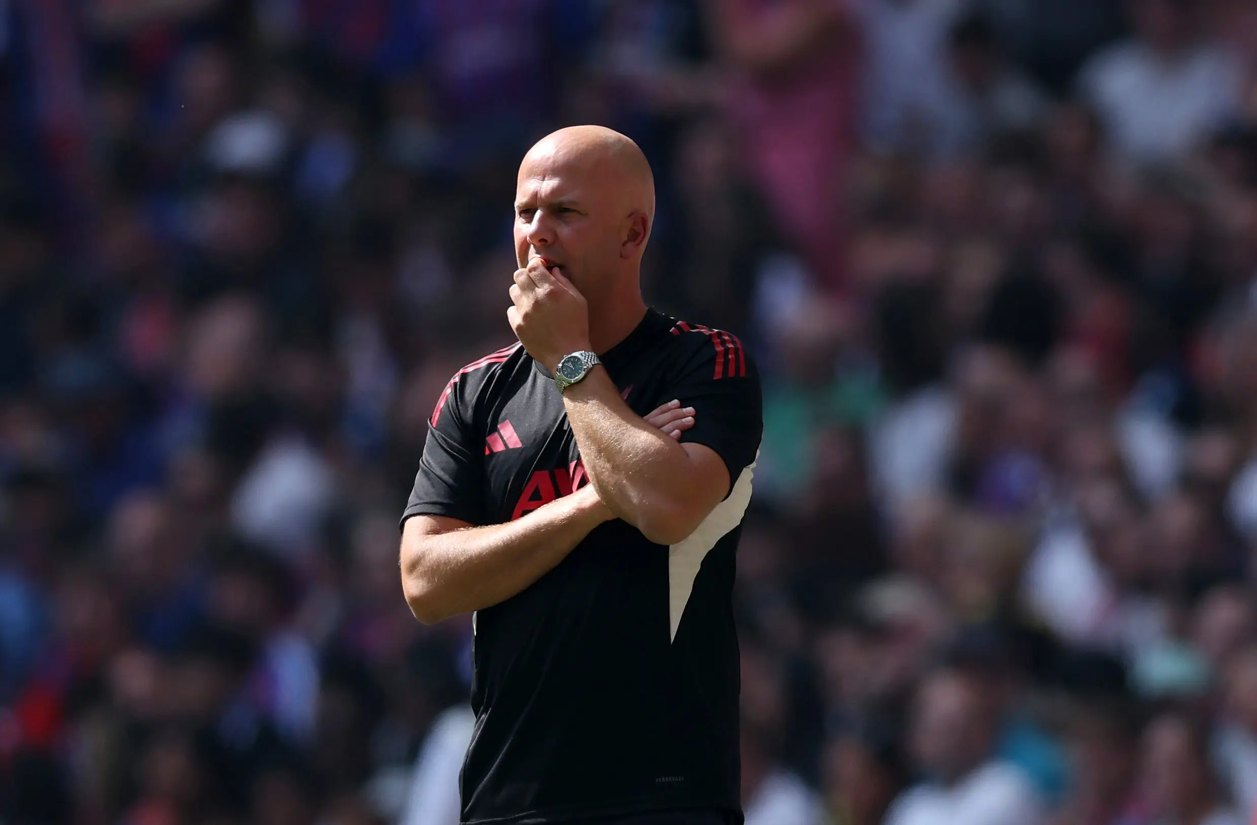 Arne Slot remains in the market for new talent. Image: Getty 