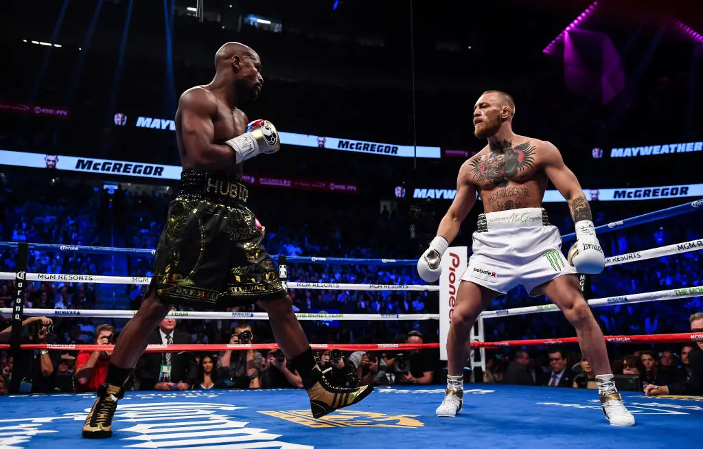 Conor McGregor reportedly earned $100m for his fight with Floyd Mayweather in 2017. (Image: Getty)