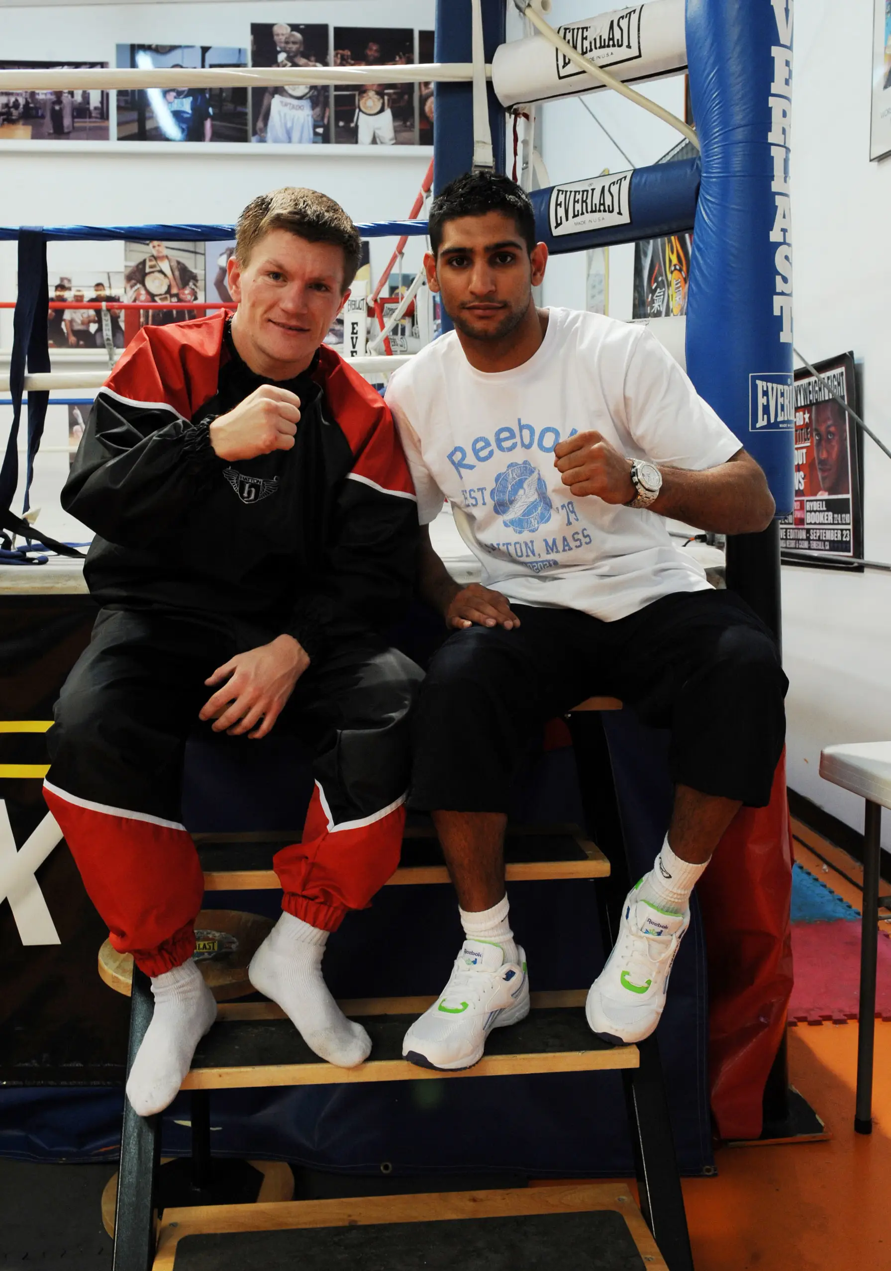 Amir Khan and Ricky Hatton pictured in 2009. Image credit: Getty