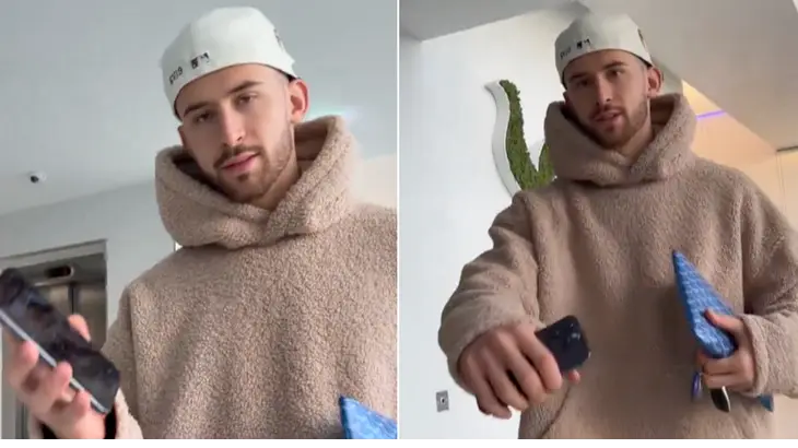 Tottenham fans stunned after seeing what Guglielmo Vicario had as his phone lock screen