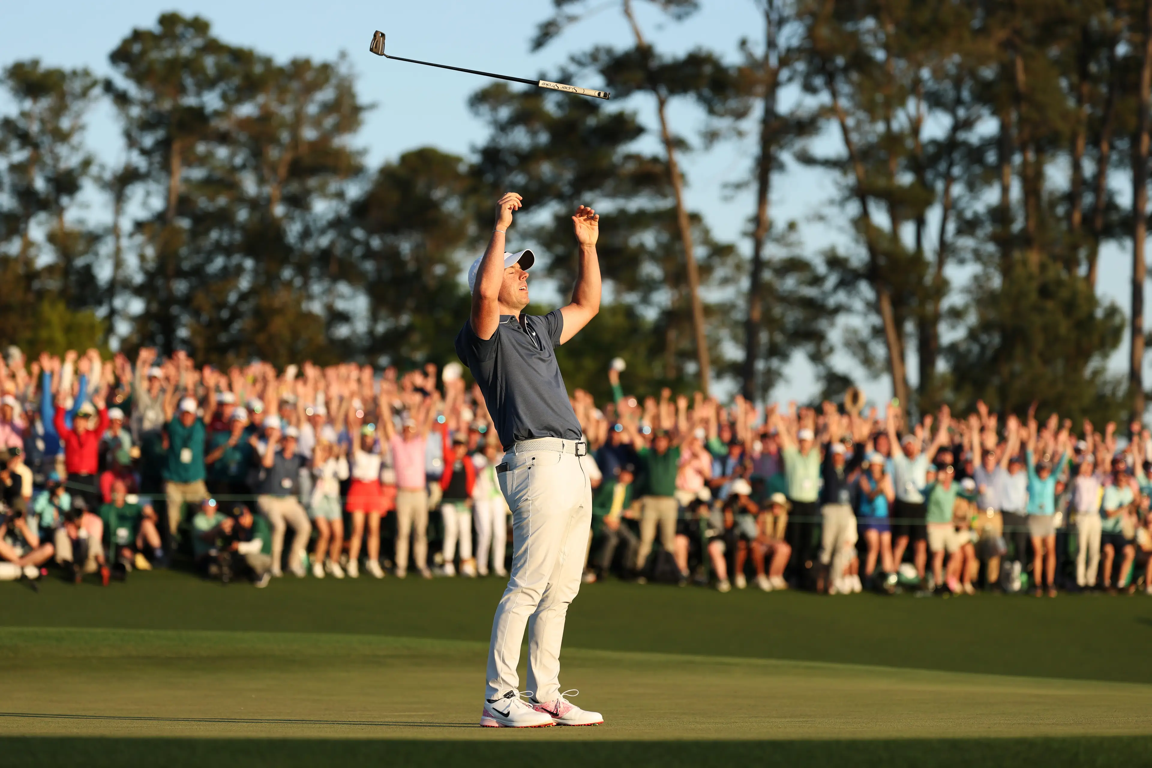 Rory McIlroy finally won the Masters for the first time at Augusta. Image: Getty