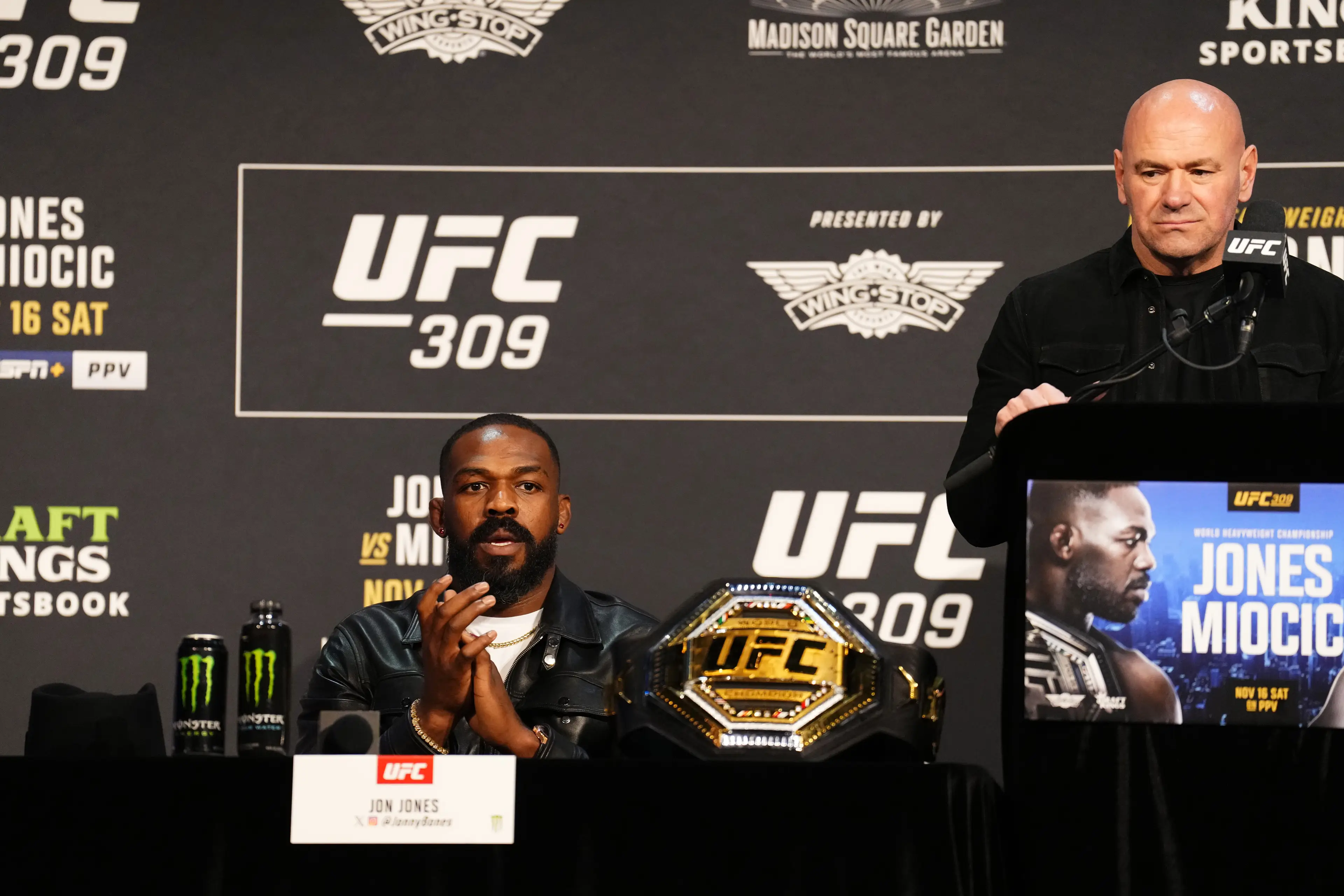 Dana White snubbed Jon Jones for the UFC White House card. Image: Getty  