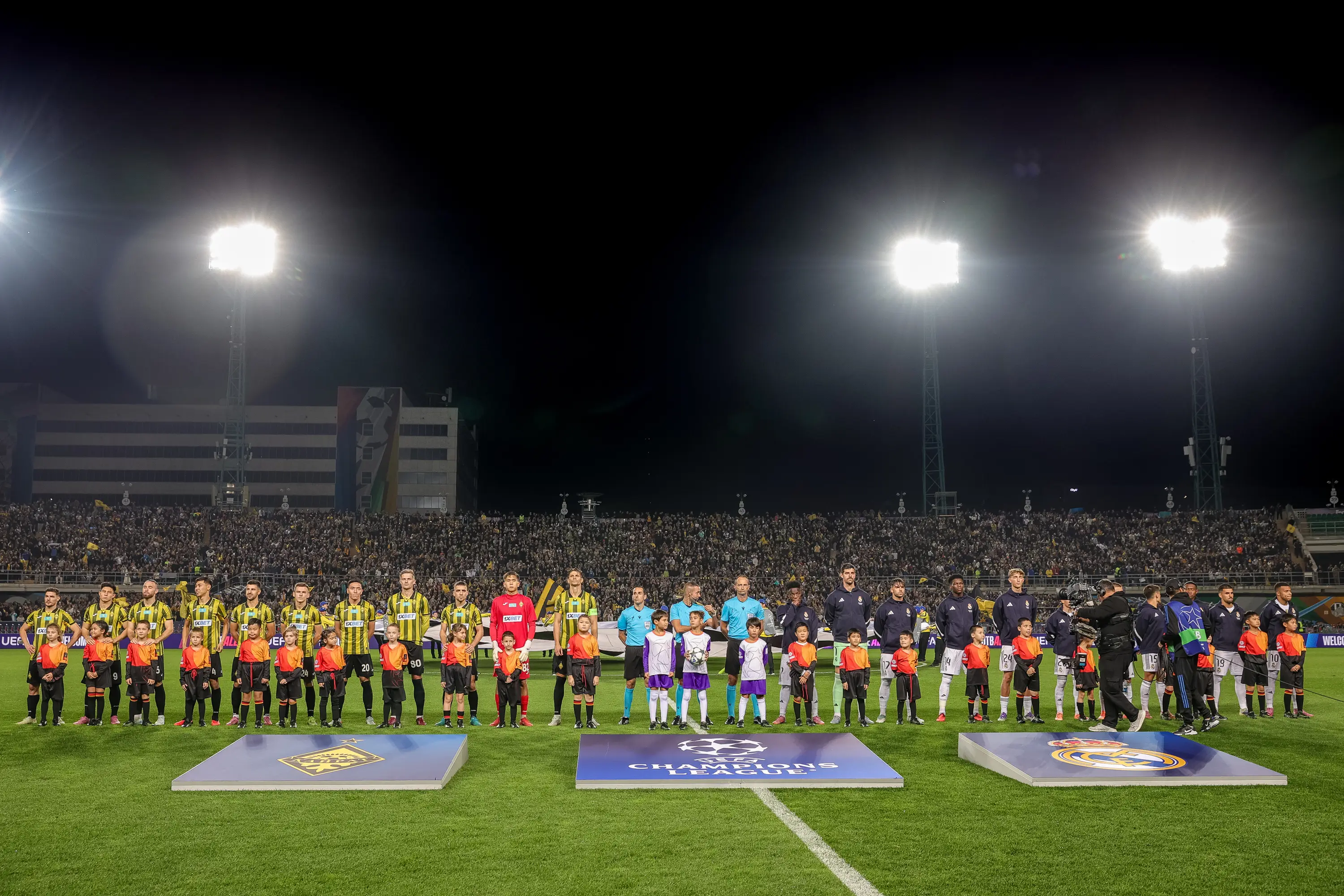 Kairat entertained Real Madrid in the Champions League in September. Image: Getty 