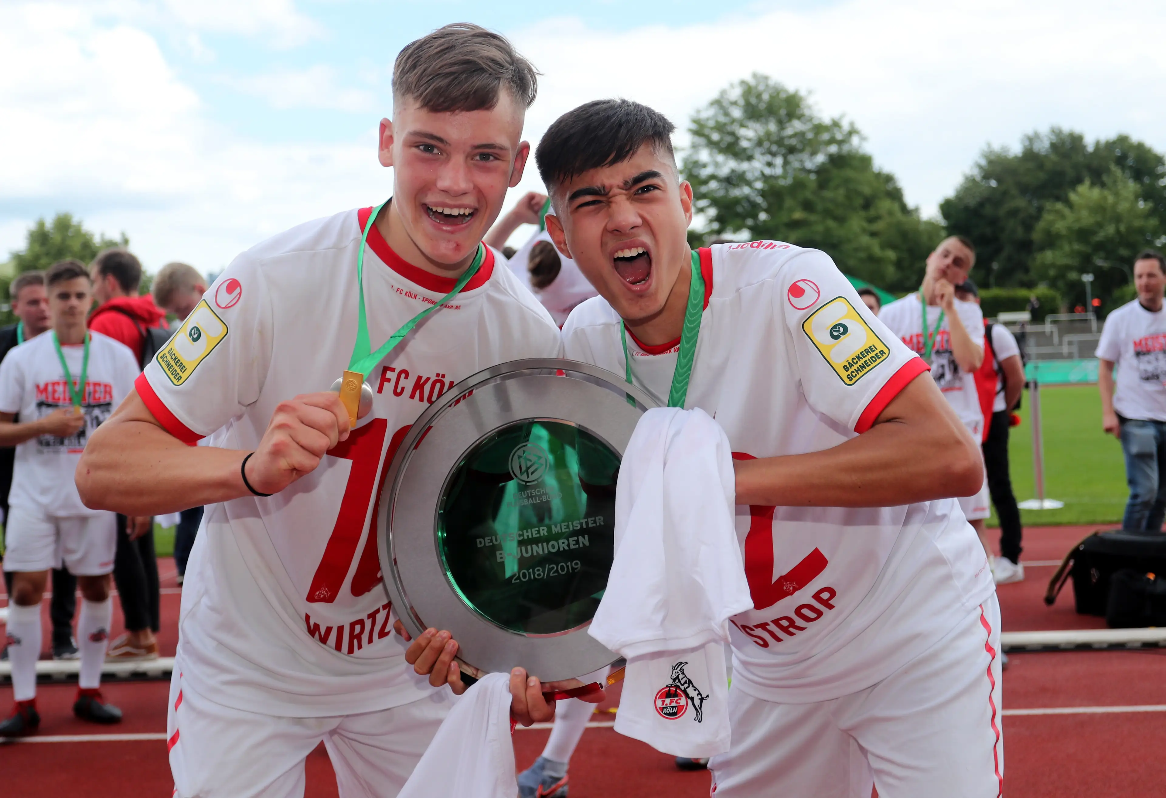 Florian Wirtz (L) at FC Koln in 2019. Image: Getty