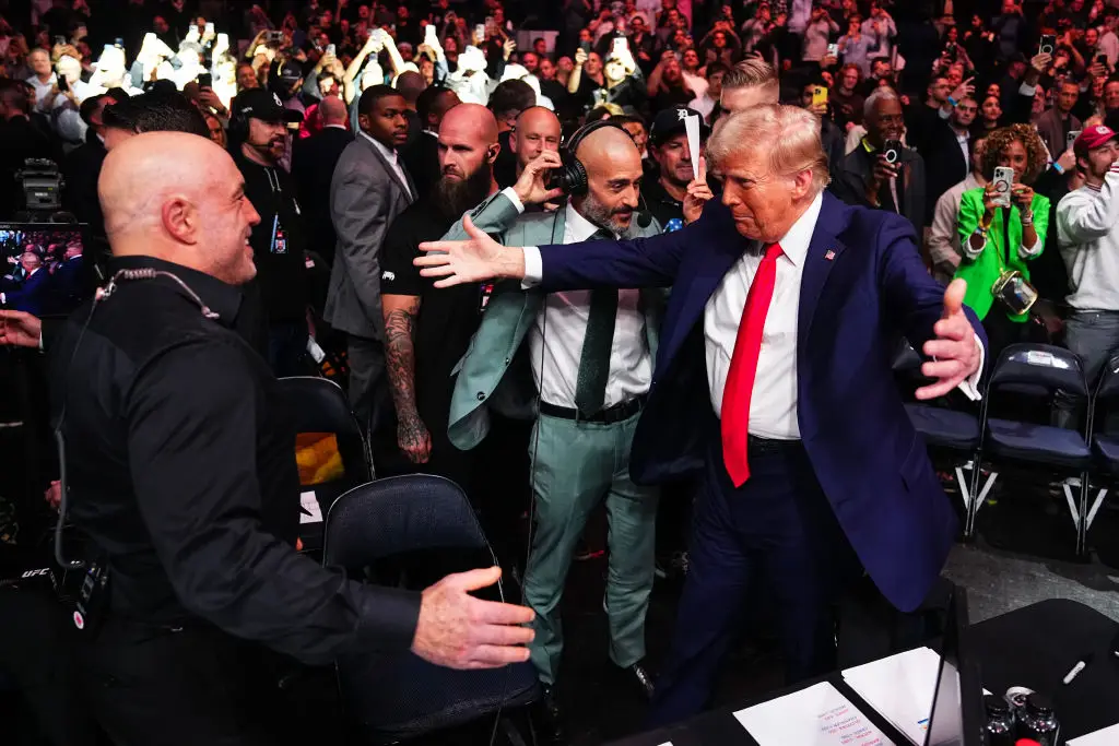 Joe Rogan and Donald Trump (Credit:Getty)