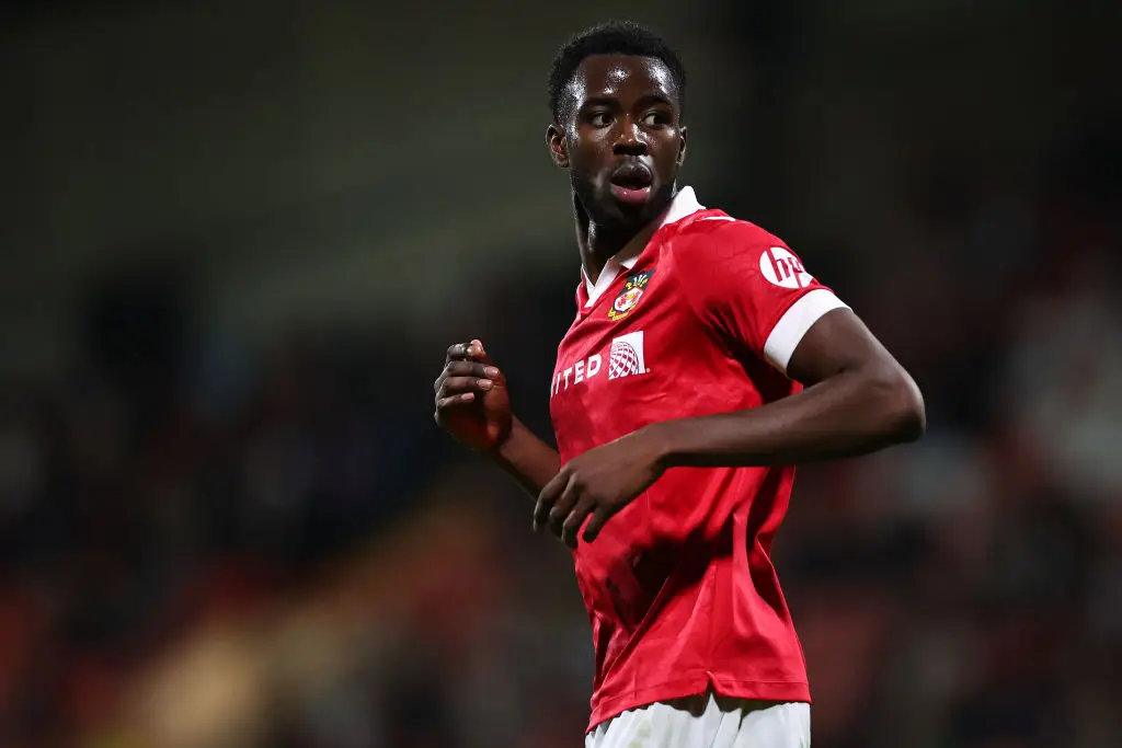 Wrexham forward Modou Faal pictured (Image: Getty)