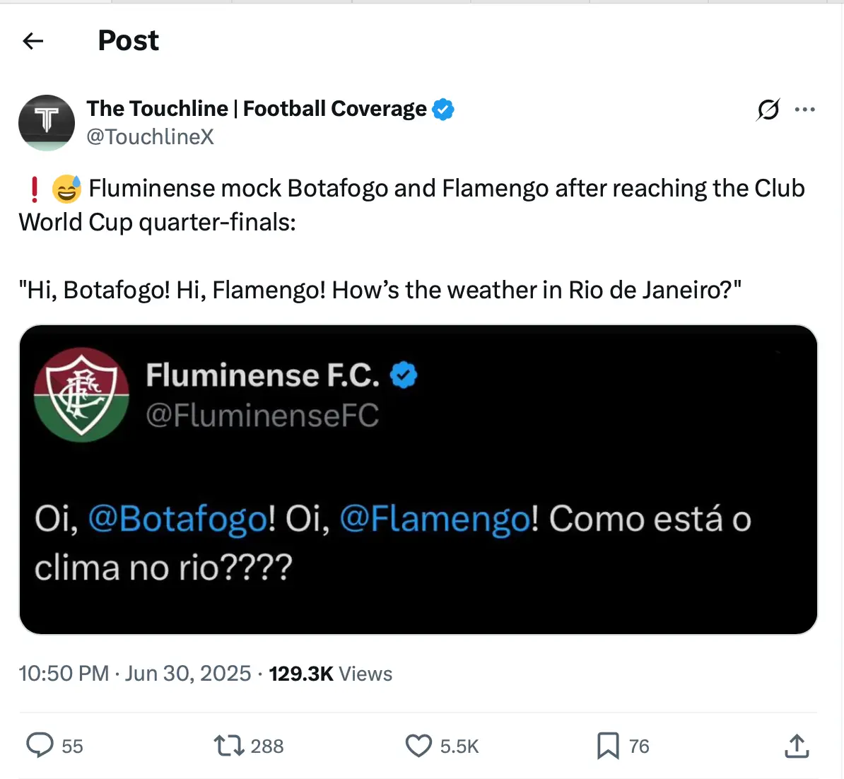 Image: X/@TouchlineX, @FluminenseFC