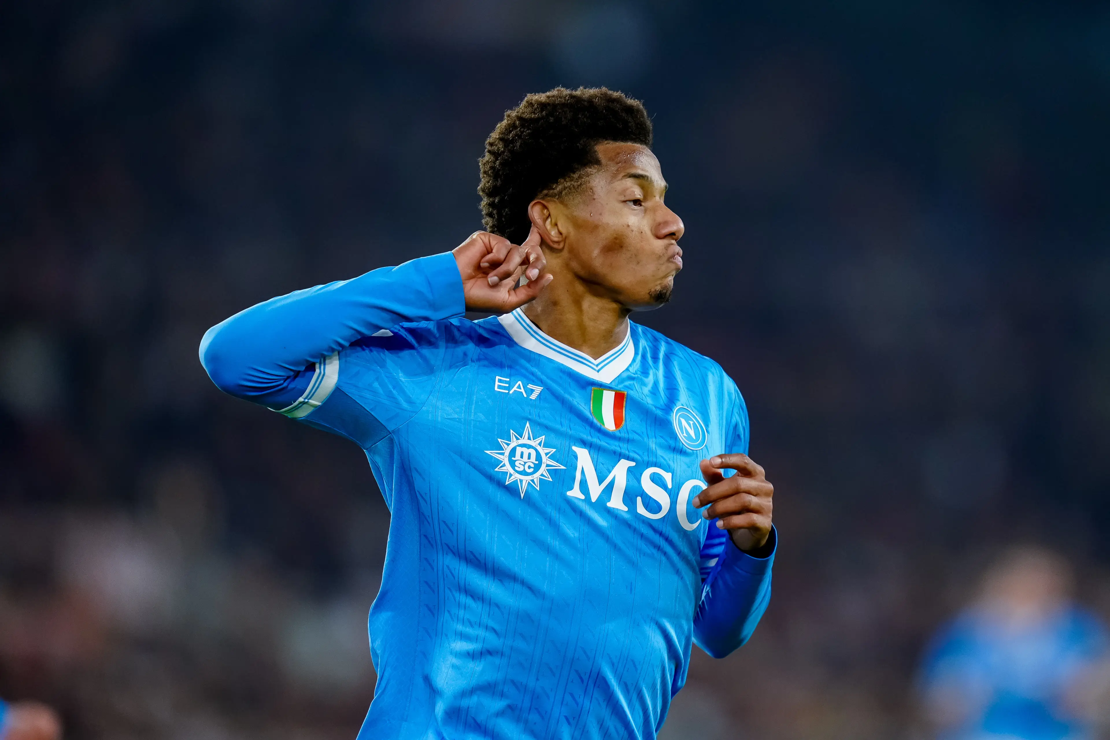 David Neres scored the winner for Napoli against Roma. Image: Getty