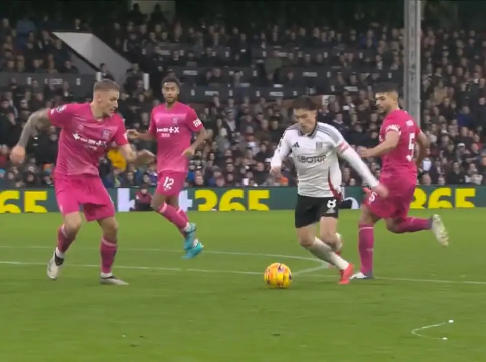 The penalty incident led to a statement from the Premier League. Image: Sky Sports