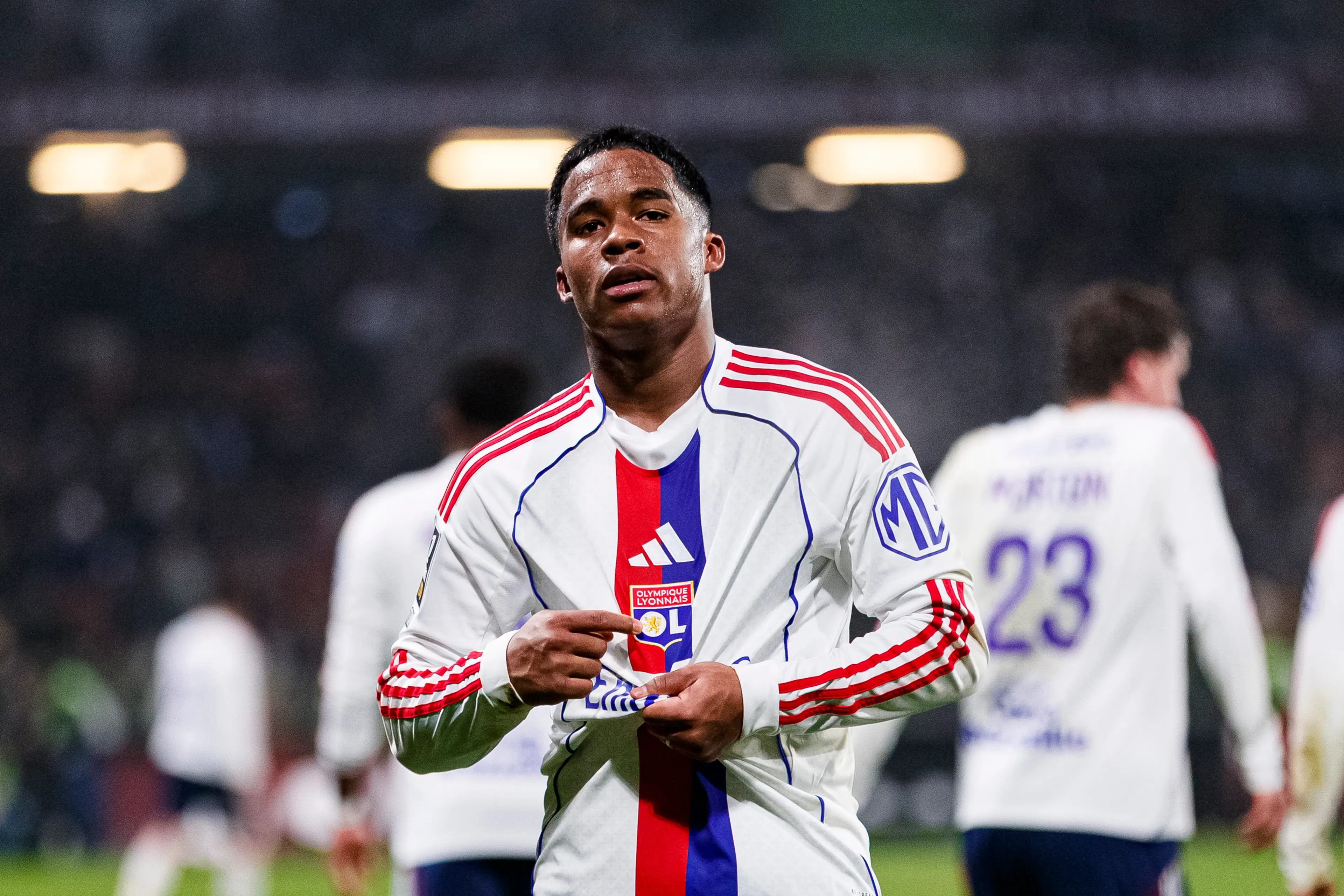 Endrick has impressed since joining Lyon on loan. Image: Getty