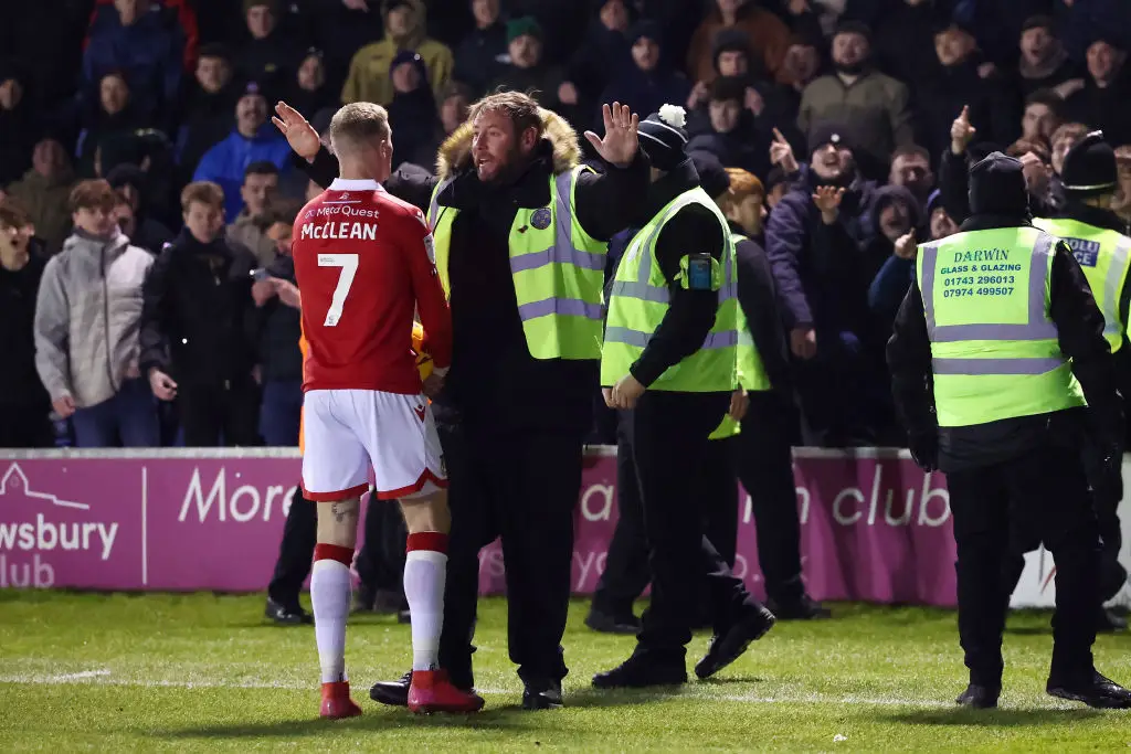 James McClean confronted Shrewsbury's fans on Thursday (Credit:Getty)