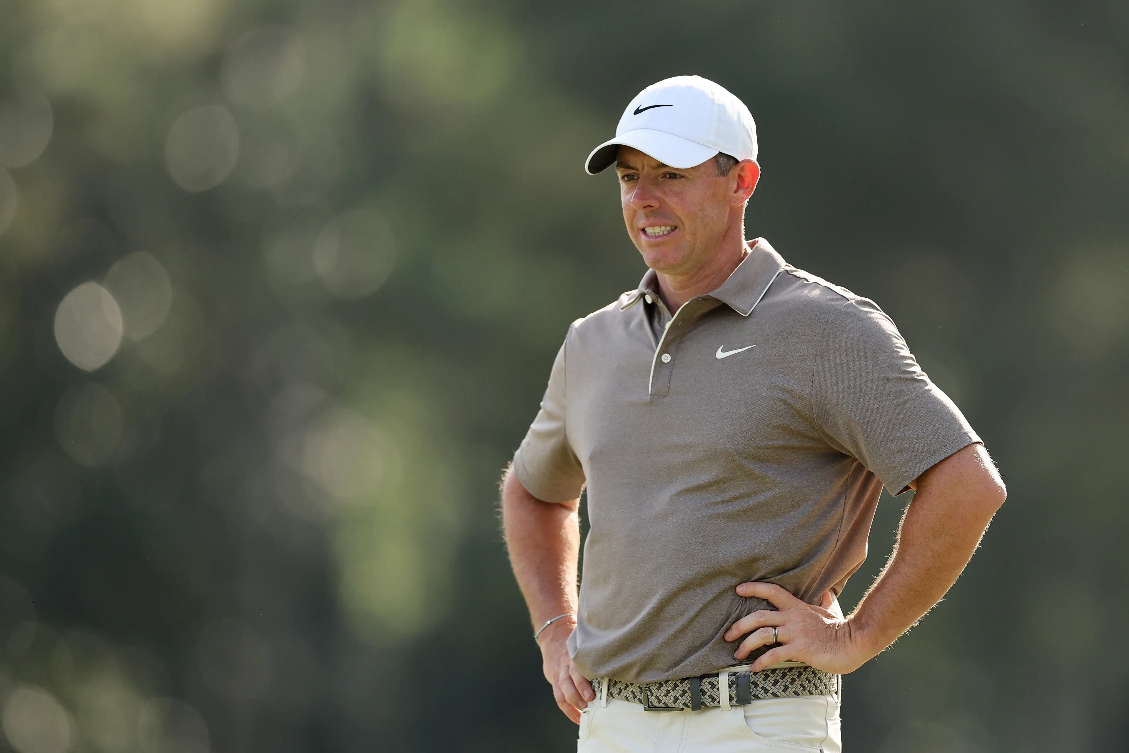 Rory McIlroy had a poor end to his first round at the Masters. Image: Getty
