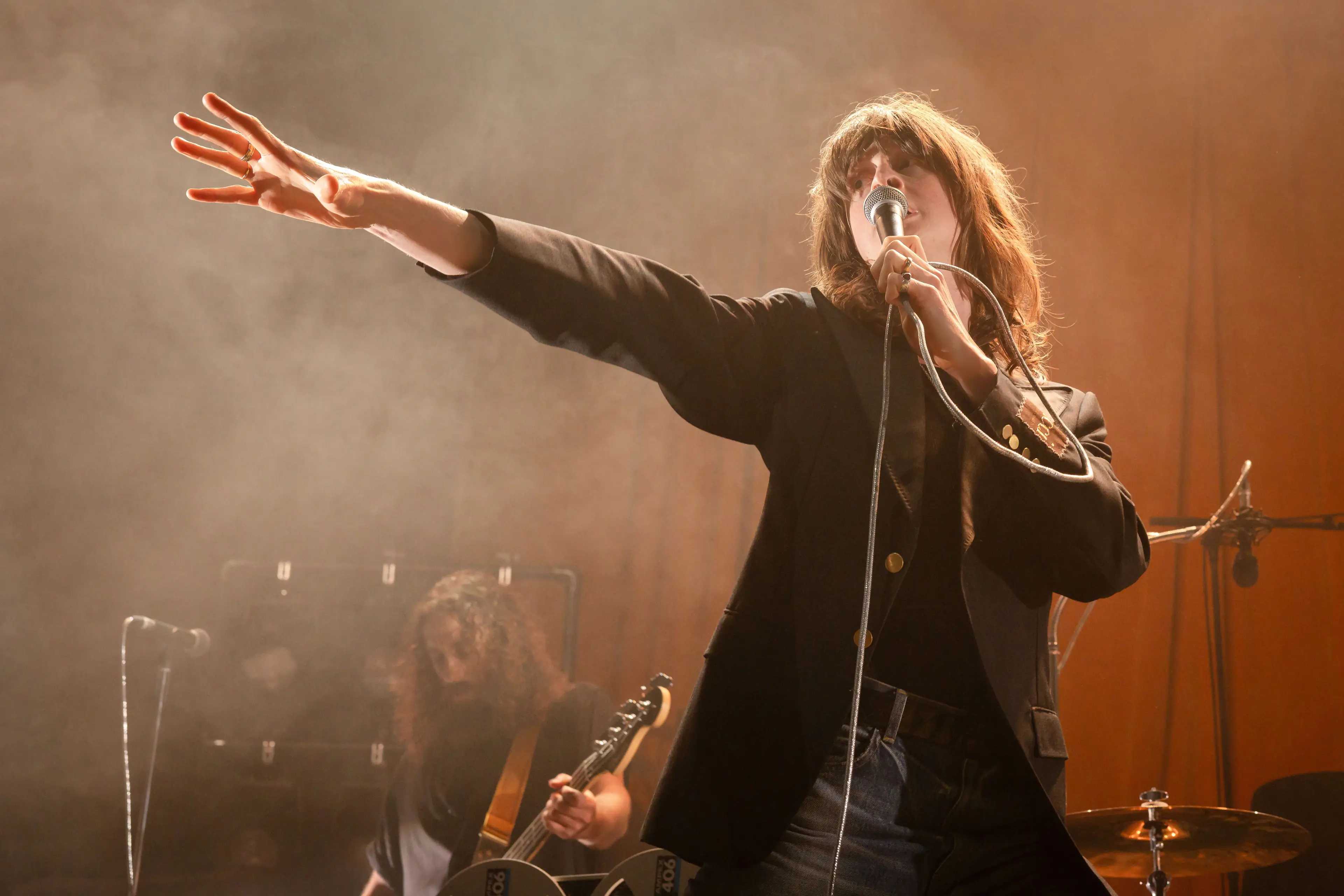 Lead singer of Blossoms Tom Ogden performing in 2025 (credit: getty)