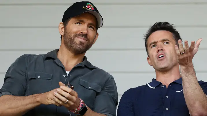 Ryan Reynolds and Rob McElhenney own Wrexham (Image: Getty)